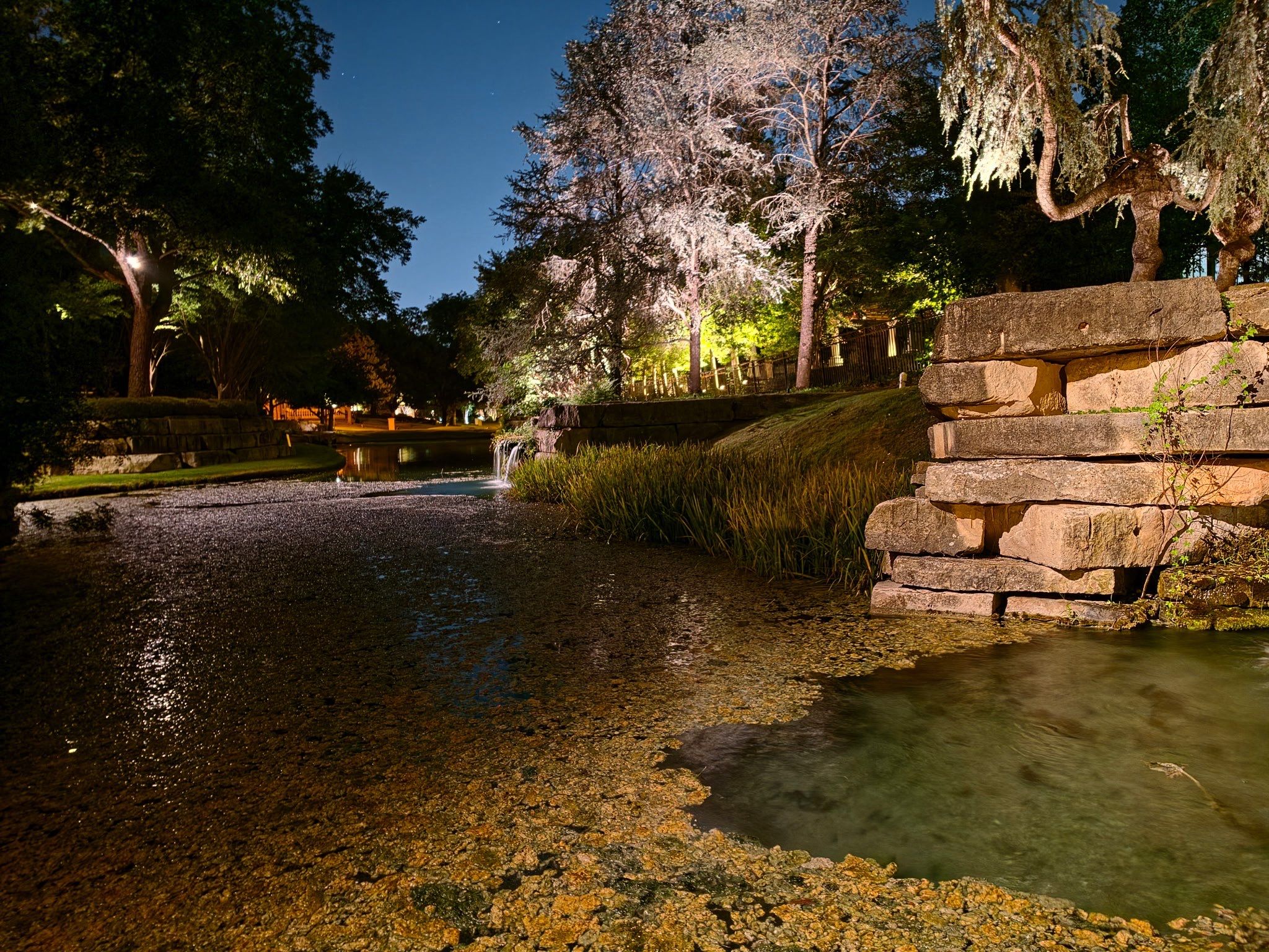 Glen Abbey HOA Park in Dallas by Outdoor Lights + Shades
