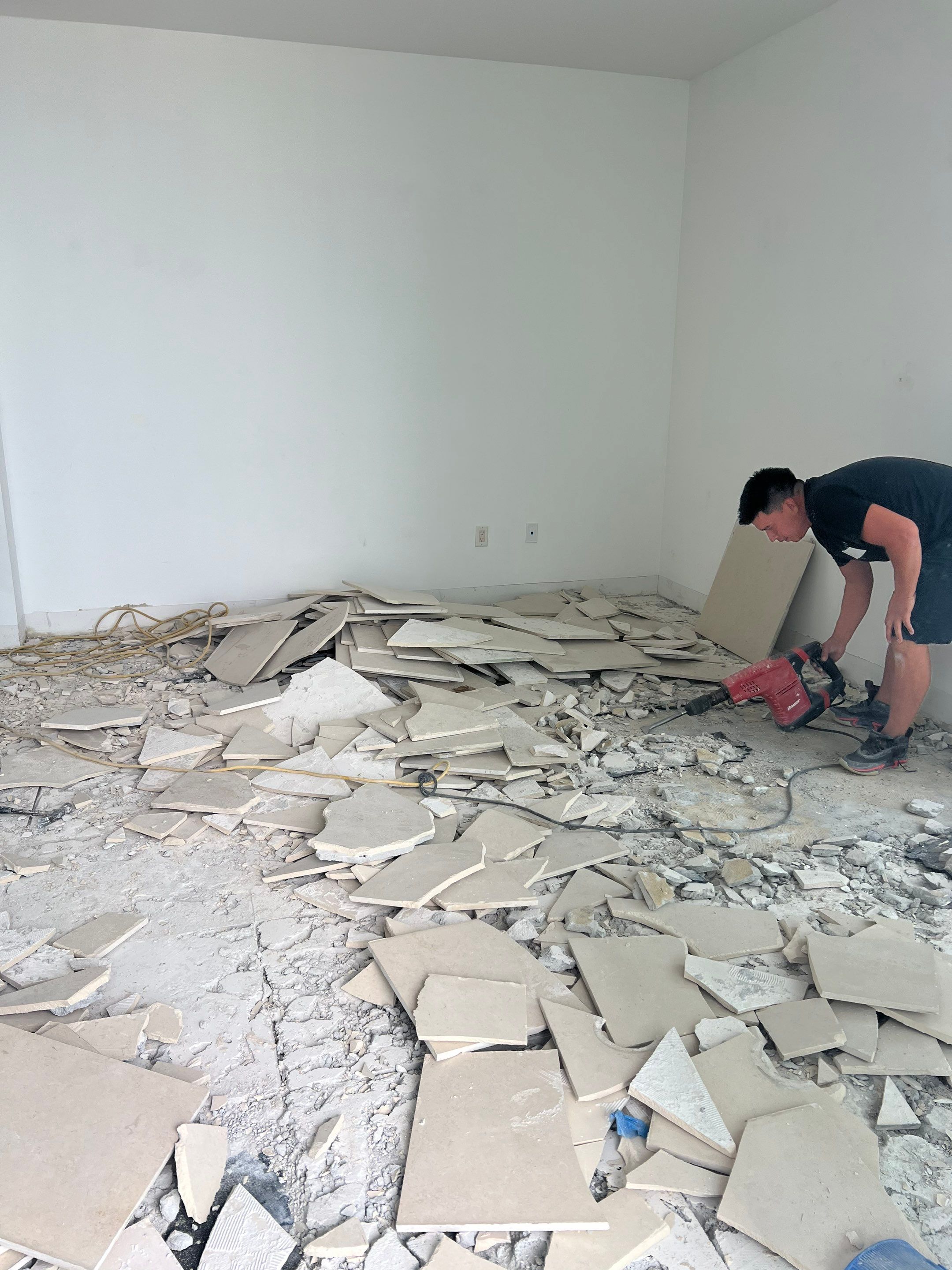 Bathroom and Flooring Renovation by The Goat Contractor ( Giampri Corp)