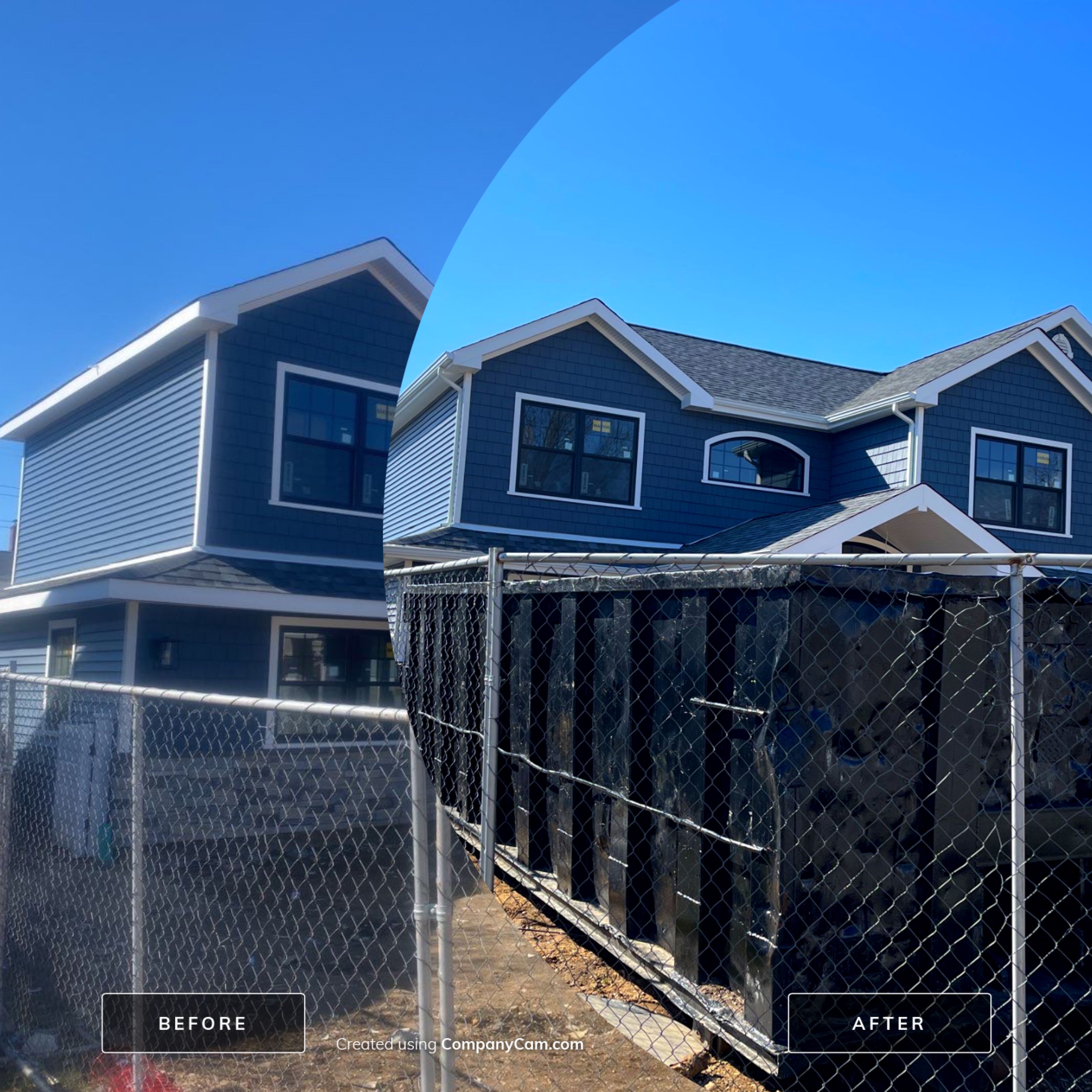 Full House Installation 5" white seamless gutters 2x3 leaders by Above All Gutters 