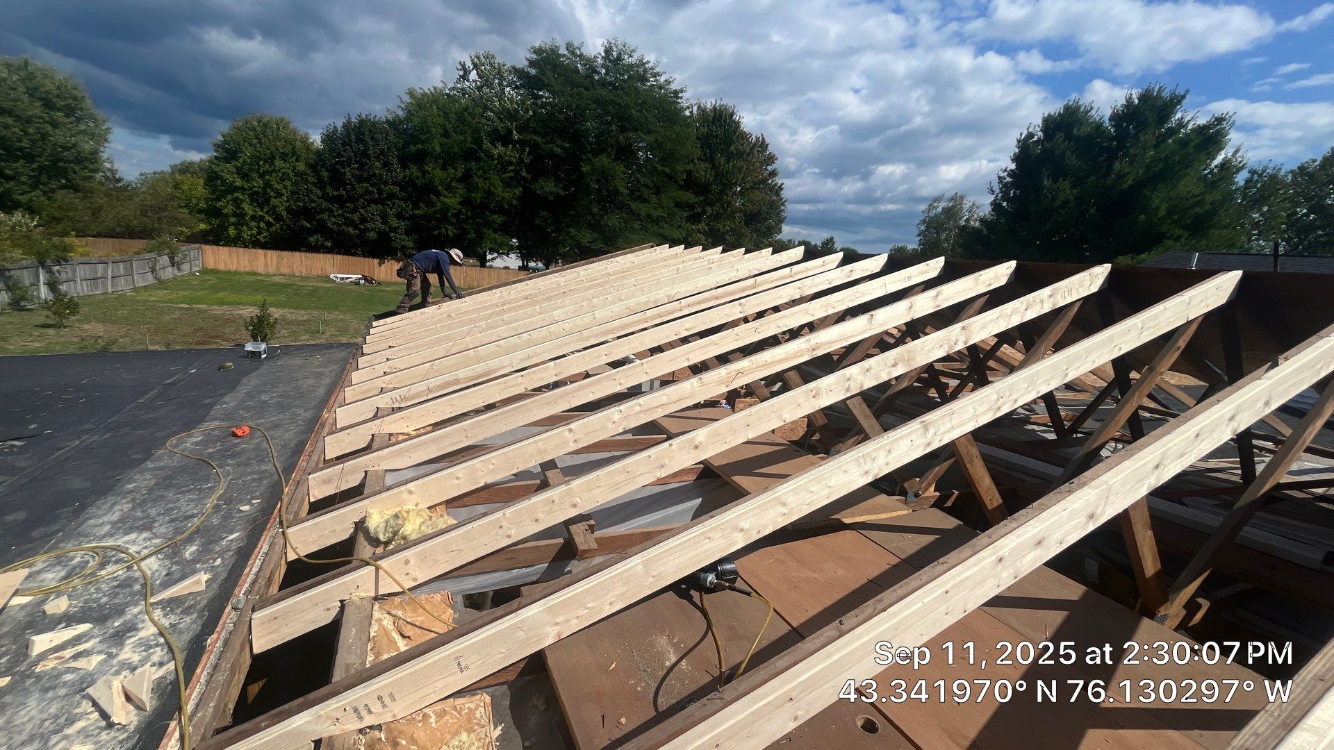 β
Storm Damage Garage Roof Replacement in Hastings, NY π π¨ by Alpha Omega Roofing LLC
