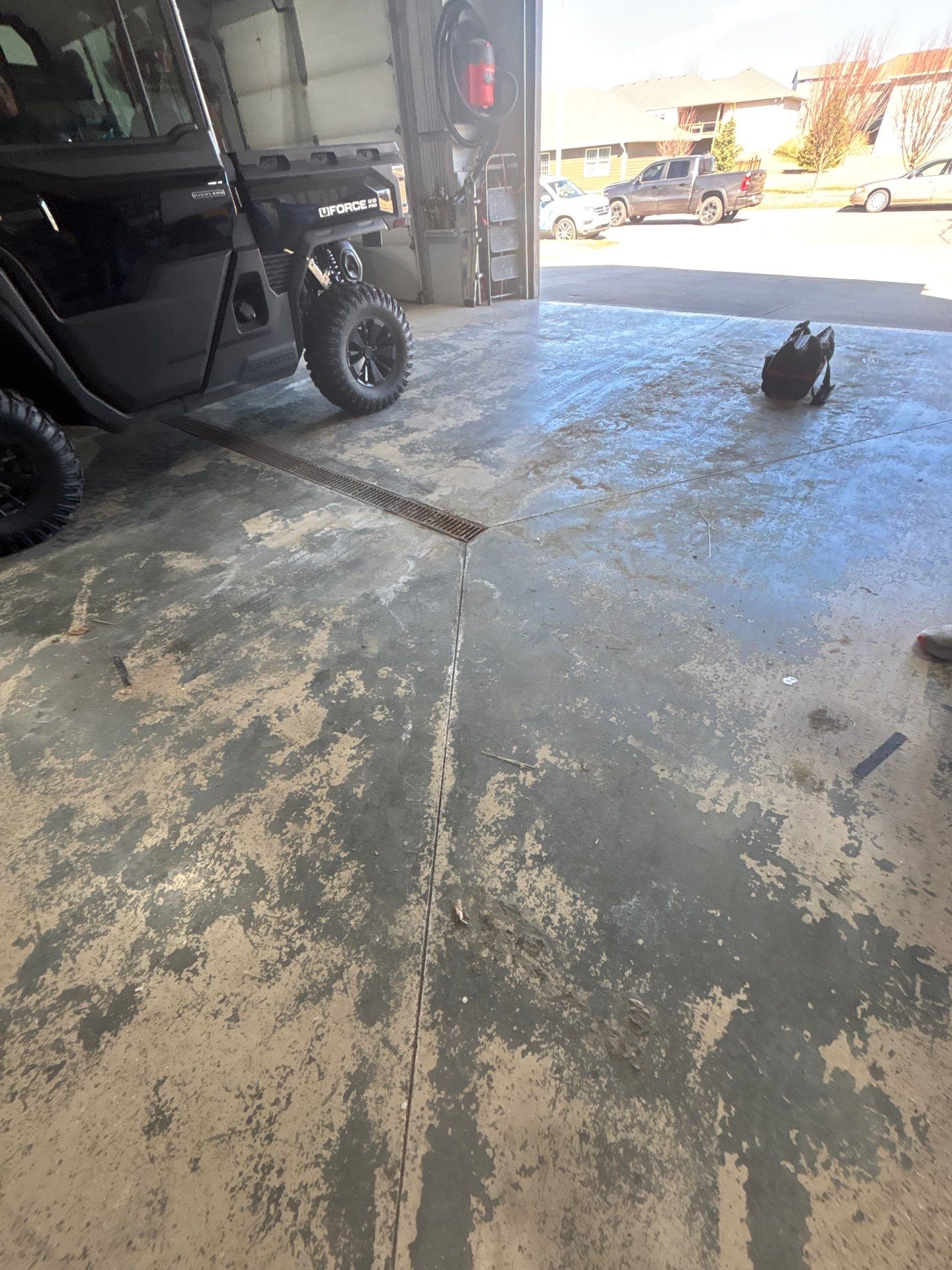 Full Garage Floor Epoxy Coating Installation in Dell Rapids by Select Painting, Coatings & Garage Cabinets