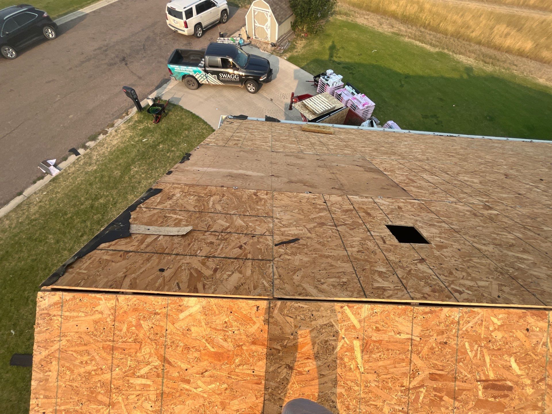 Residential Roofing Installation using GAF Shingles in Havre, MT by swagg construction