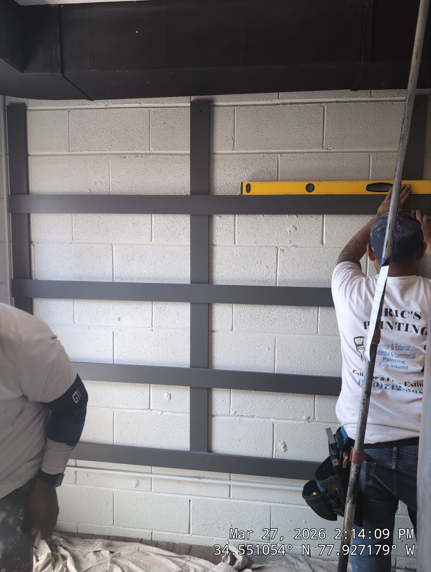 Commercial Office Space Focal Wall Installation – Burgaw NC - Local Licensed General Contractor Near Me by RGR Construction and Roofing, LLC