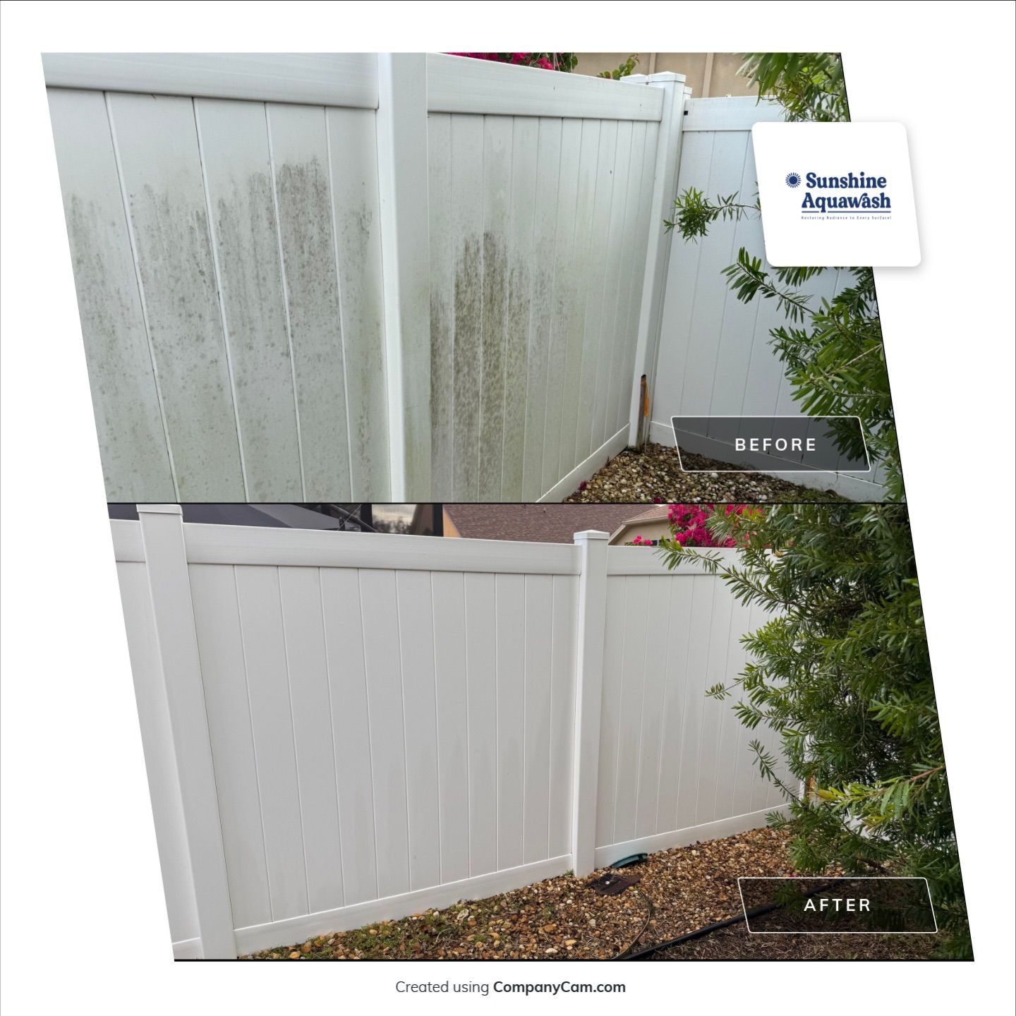 Patio, Vinyl Fence, & Partial House Wash in Creekside, Parrish, FL | Sunshine AquaWash by Sunshine AquaWash