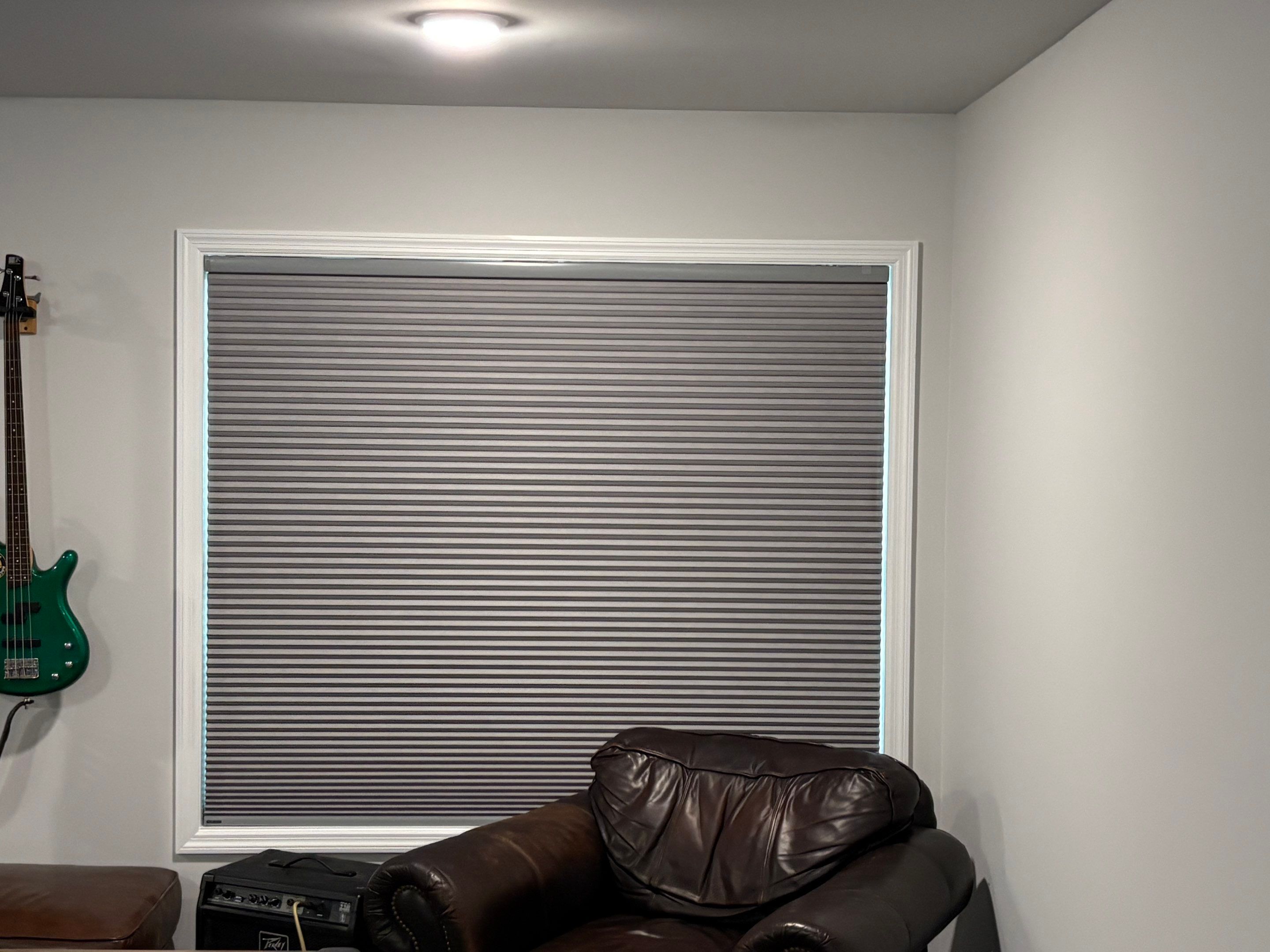 Custom Honeycomb Shades in Harvest by Blinds and Borders
