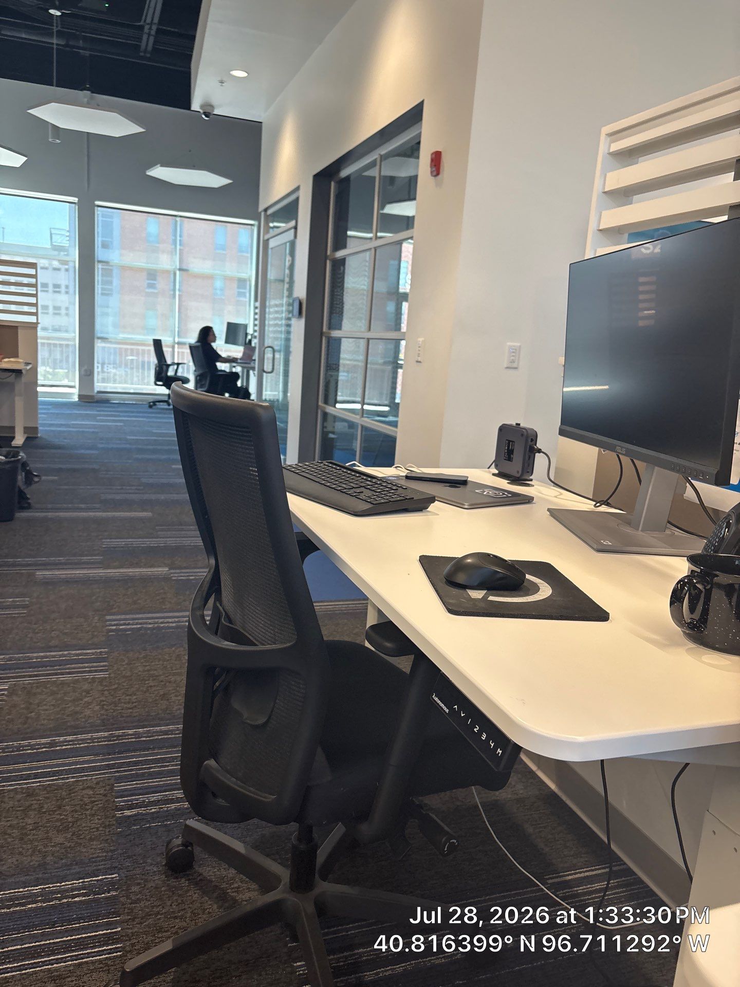 Modern Office Workspace Configuration and Furniture Setup in Lincoln by CompanyCam Sales Demo