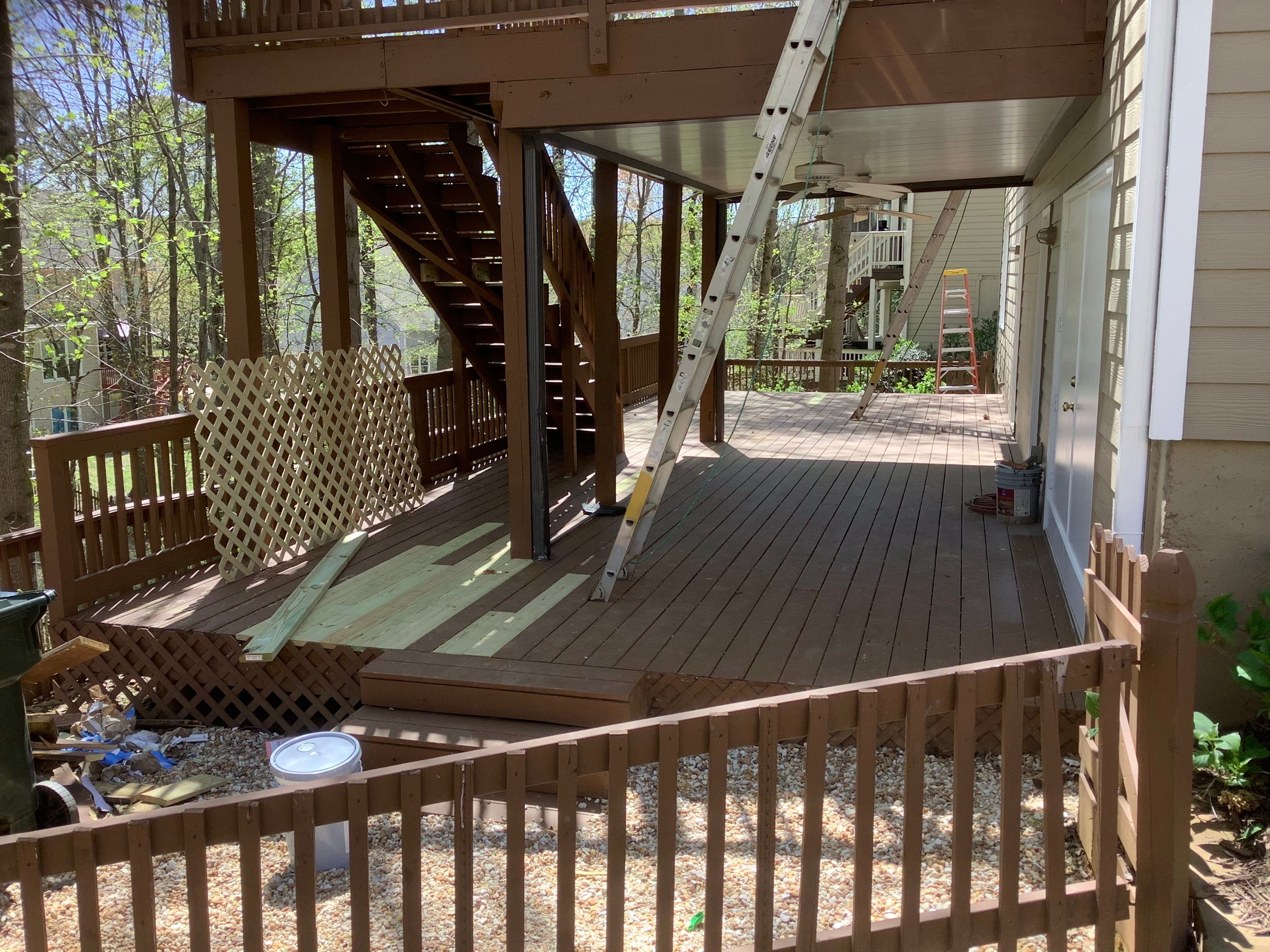 Residential Exterior Painting and Deck Refinishing Project in Kennesaw by Swift Home Renovations