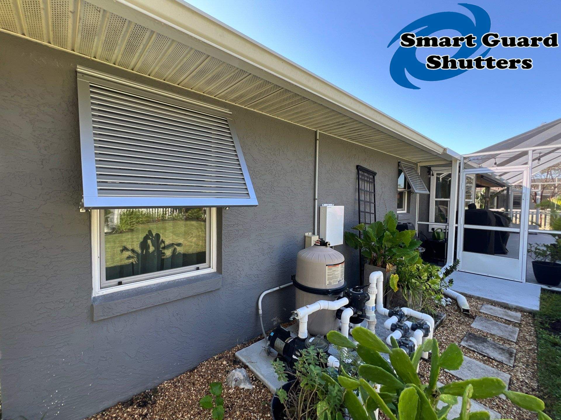 Decorative Bahamas in White Aluminium by Smart Guard Shutters