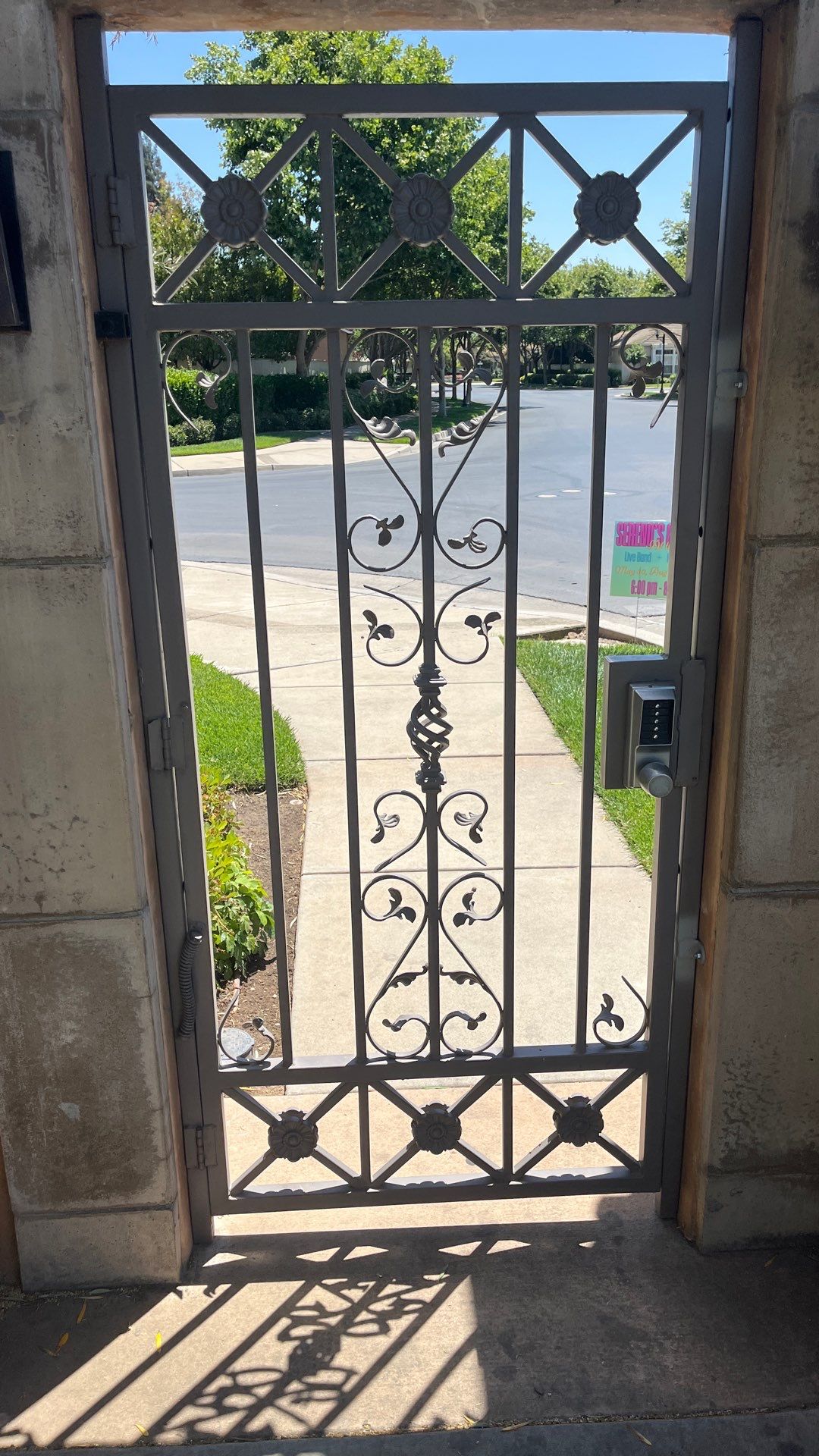 Exterior Painting Iron Gates in Modesto by Lancaster Painting