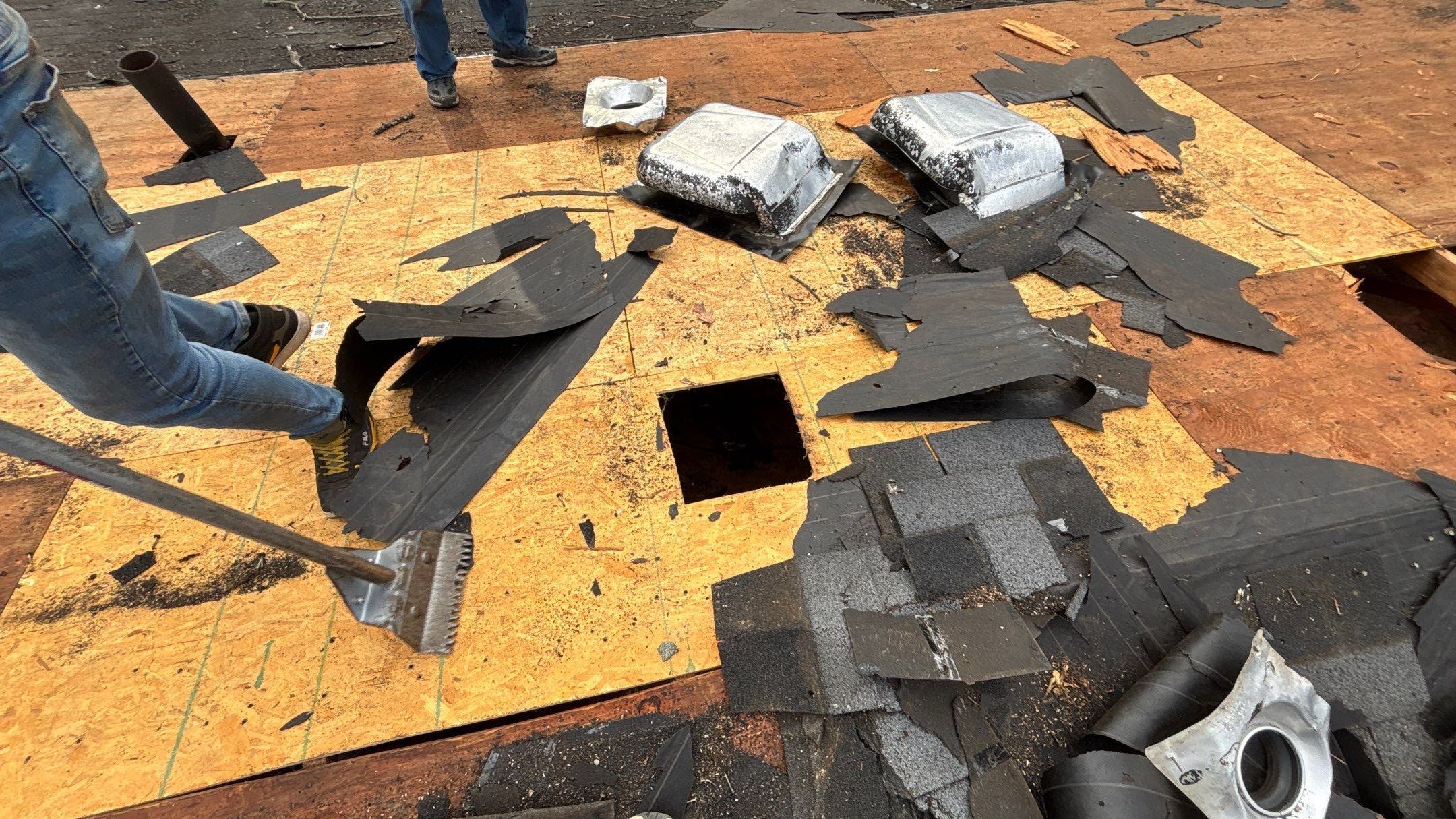 Roof Replacement using CertainTeed Landmark Moire Black by 180 Contractors