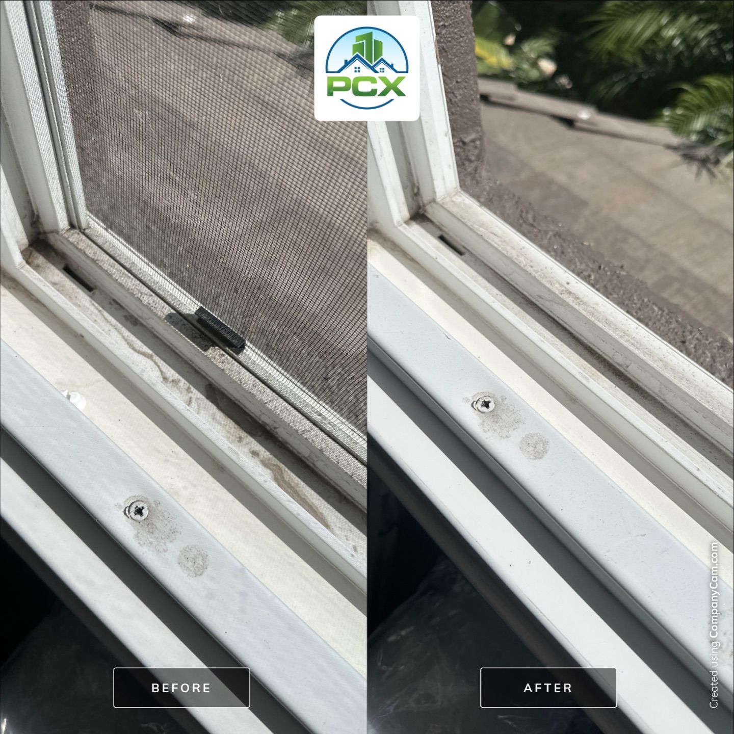 Squeegee Professional Window Cleaning with Track Detail by Property Cleaning Experts, LLC