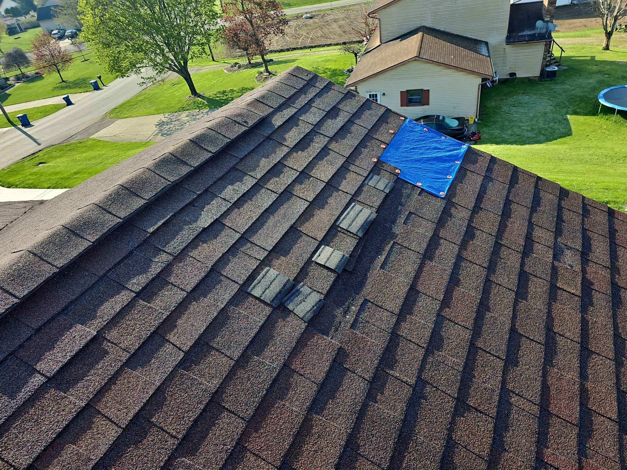ATLAS PINNACLE COLOR: BURNT HICKORY DRIP EDGE: MUSKET BROWN by Eagle Eye Roofing