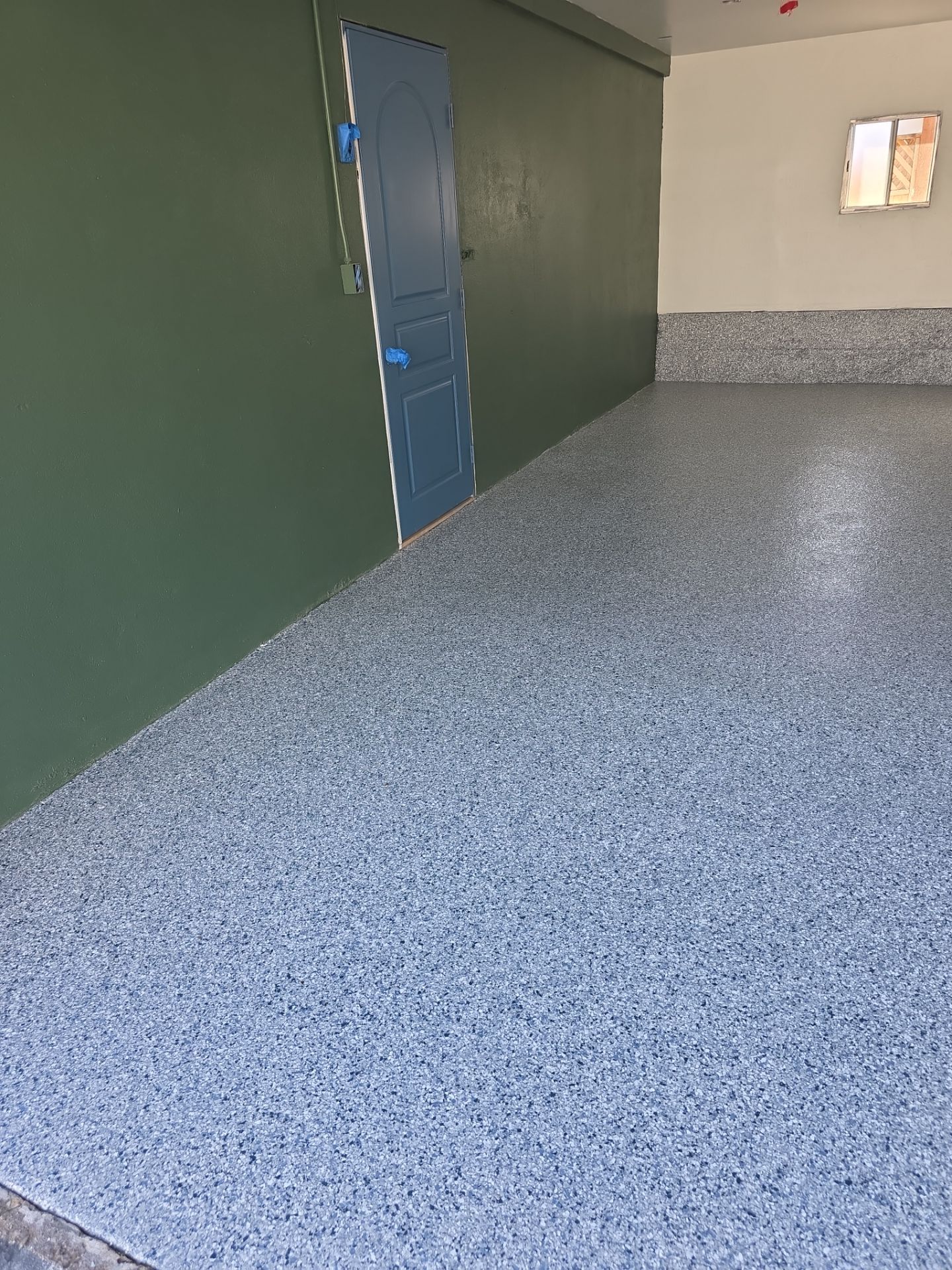 Morro Bay Garage Floor Coating with Simiron Decorative Chips by MGP Coatings
