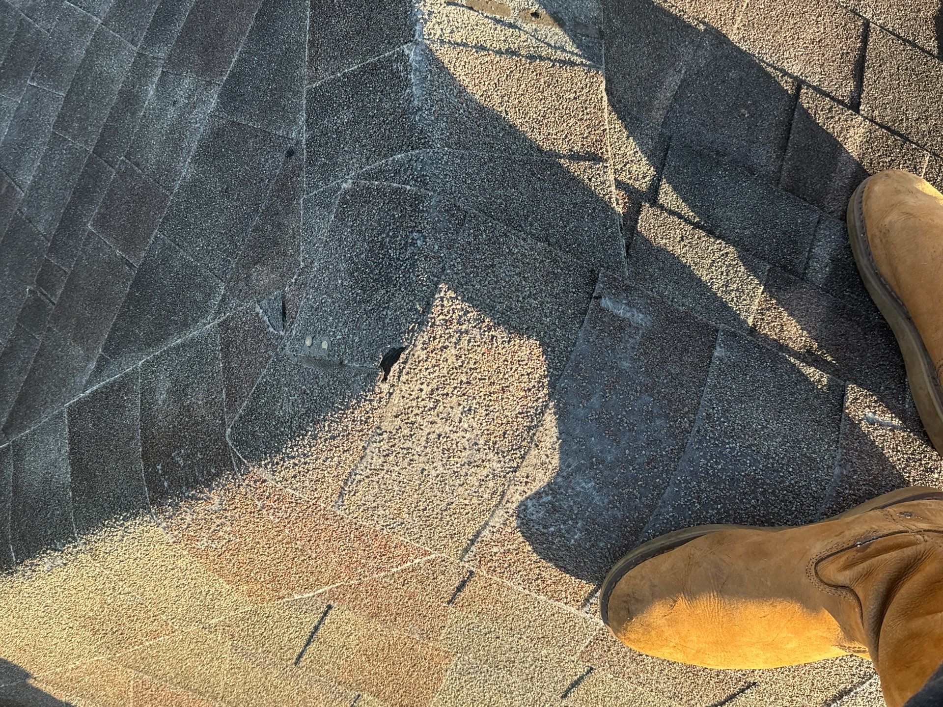 Hail Damage using Owen's Corning Duration (Lifetime) Shingles by Roof Repair Company