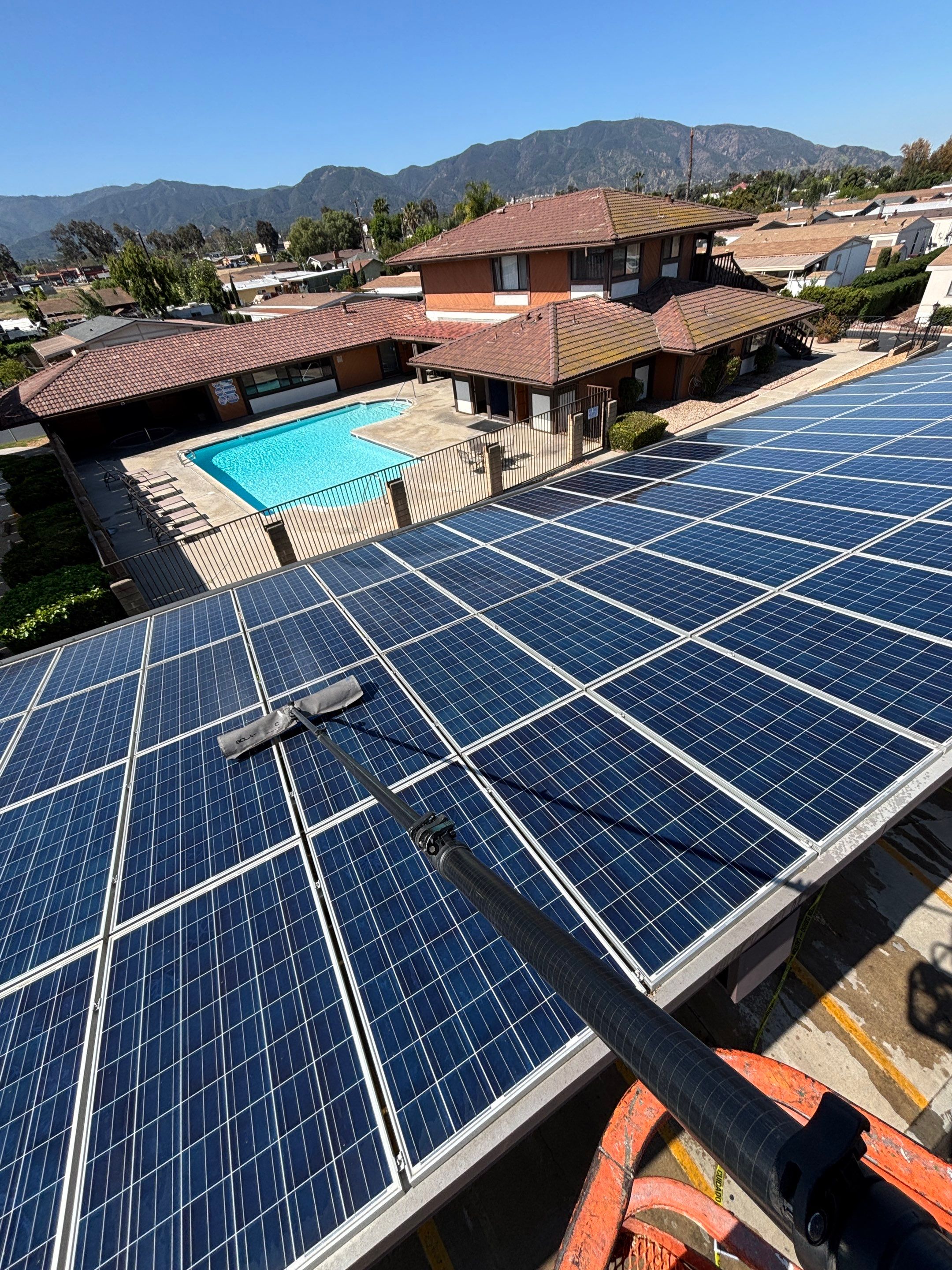 Commercial Solar Panel Cleaning by Palm Coast Solar Cleaning