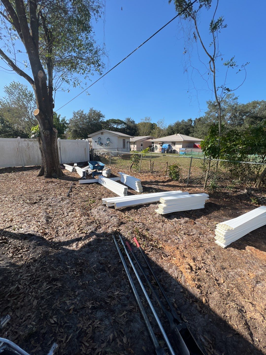 Sarasota, Florida 6 ft. Tall White Vinyl Privacy  by Asap fence and gates, LLC