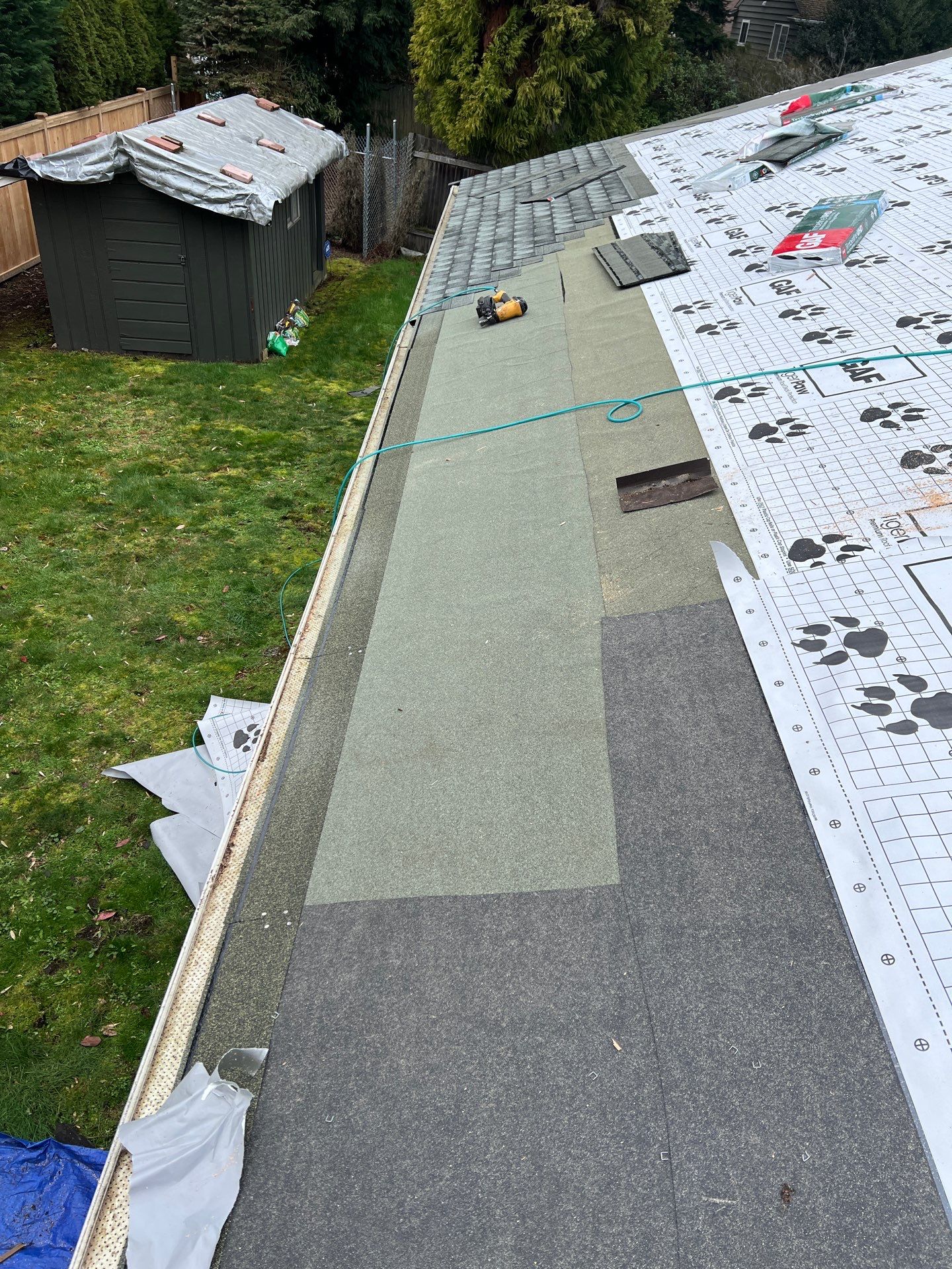 Residential Roofing Installation using GAF HDZ Shingles by Roofing Formula LLC