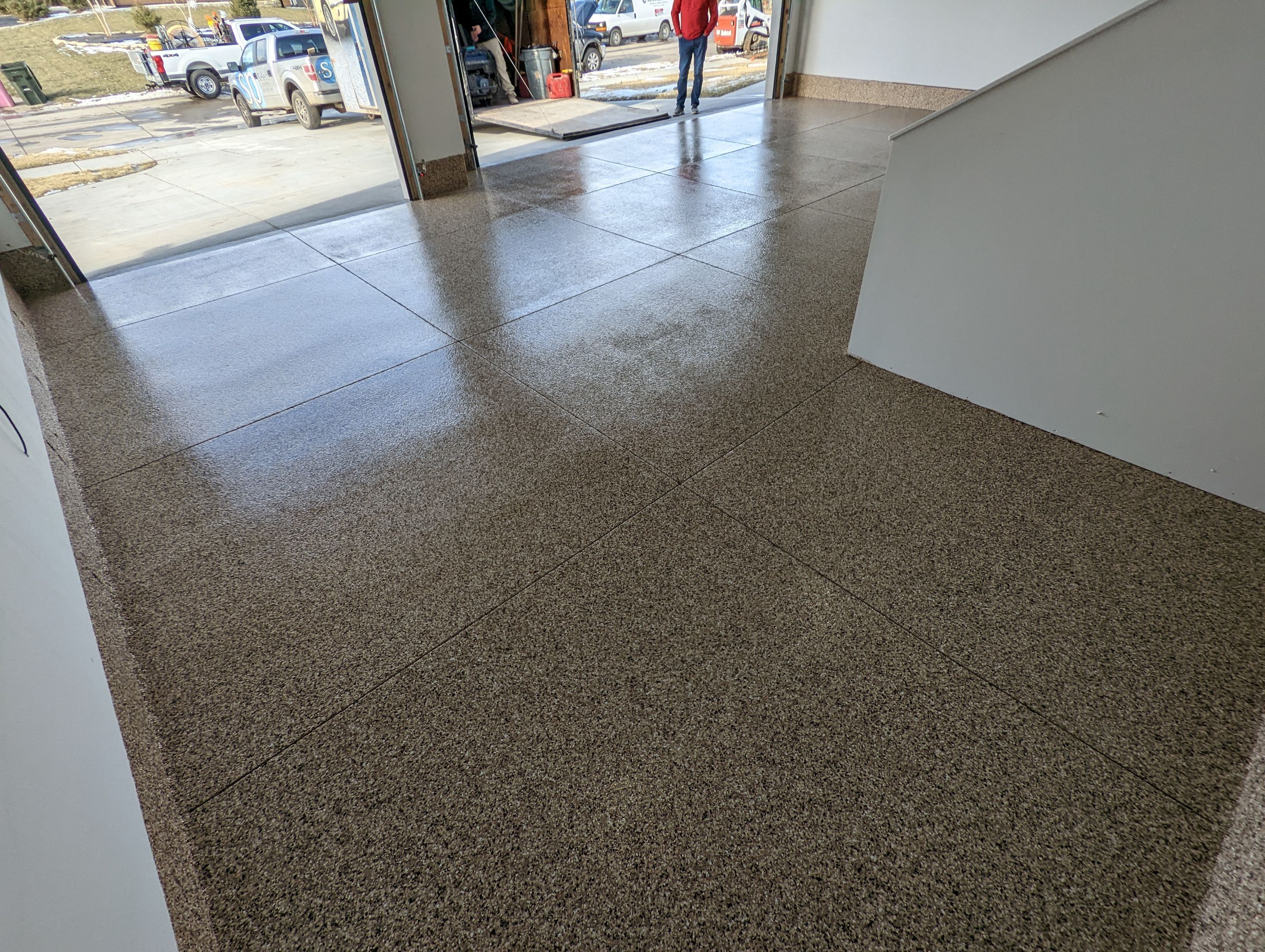 Garage using Sandstone by Select Painting, Coatings & Garage Cabinets