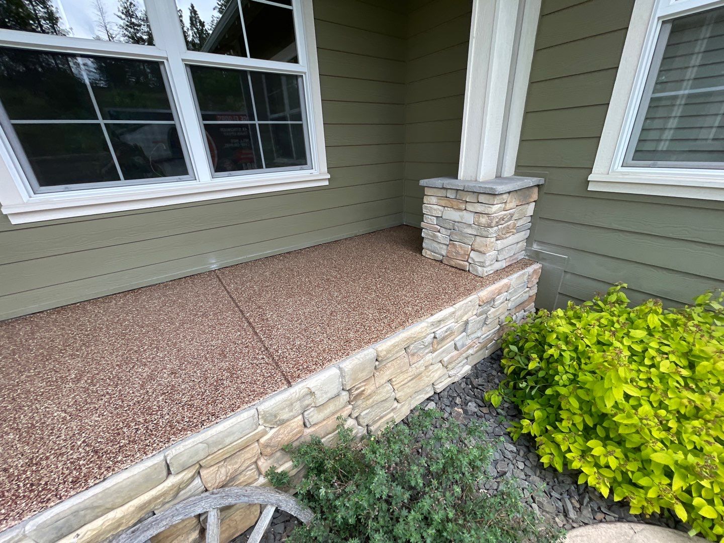 Entryway Transformation using Chestnut by Croc Coatings, LLC