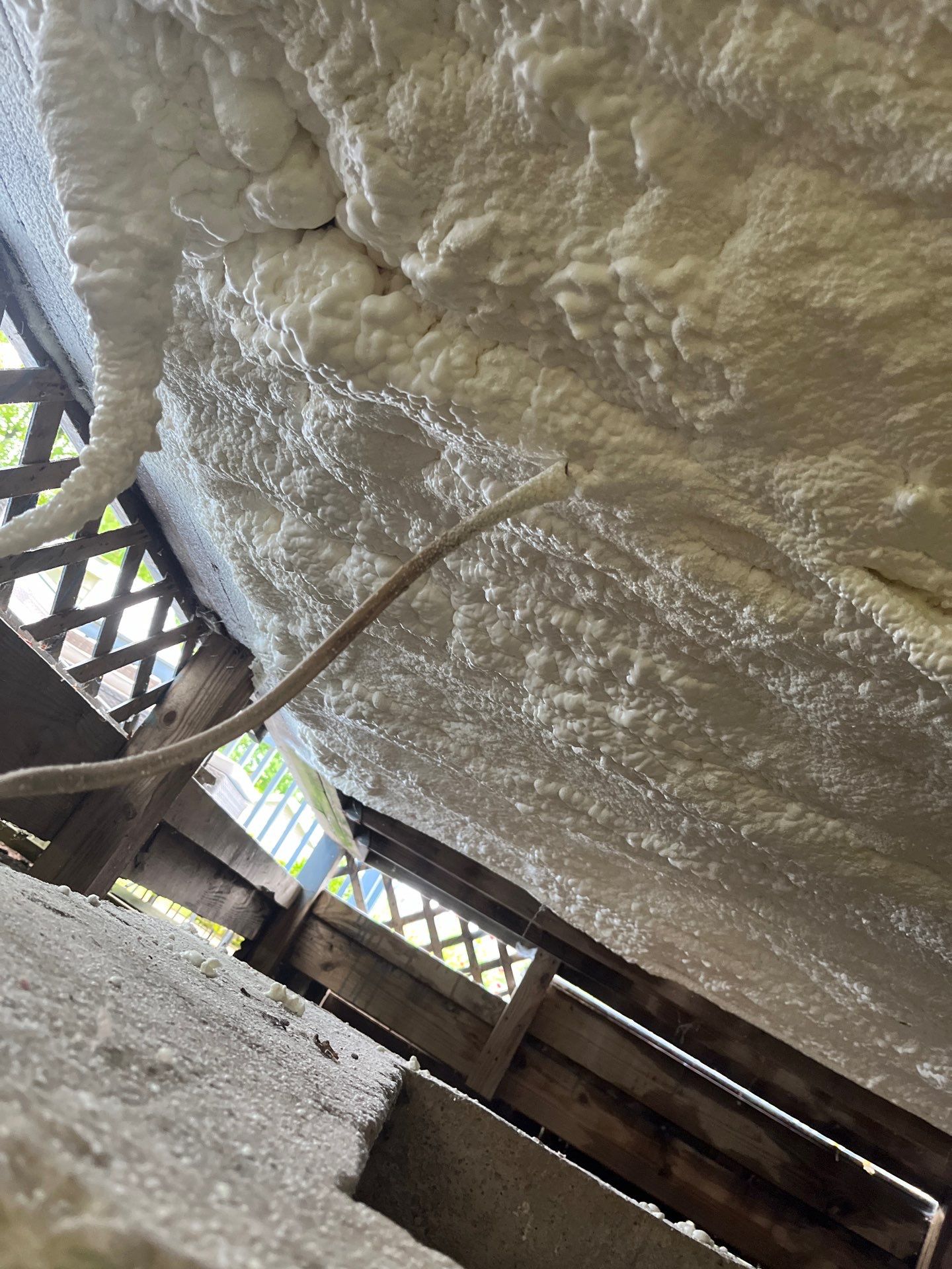Basement Exterior Walls using Closed Cell Spray Foam by NYS Foam & Energy