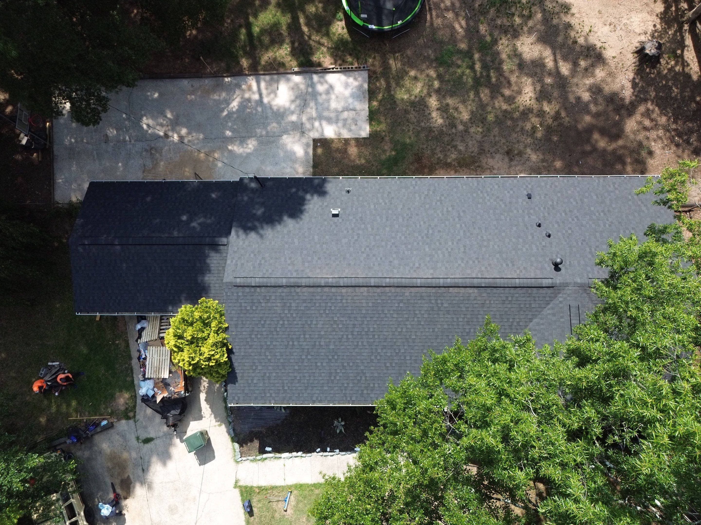 Roof replacement, gutter and interior repair by hail damage by Just Brilliant Restoration JBR