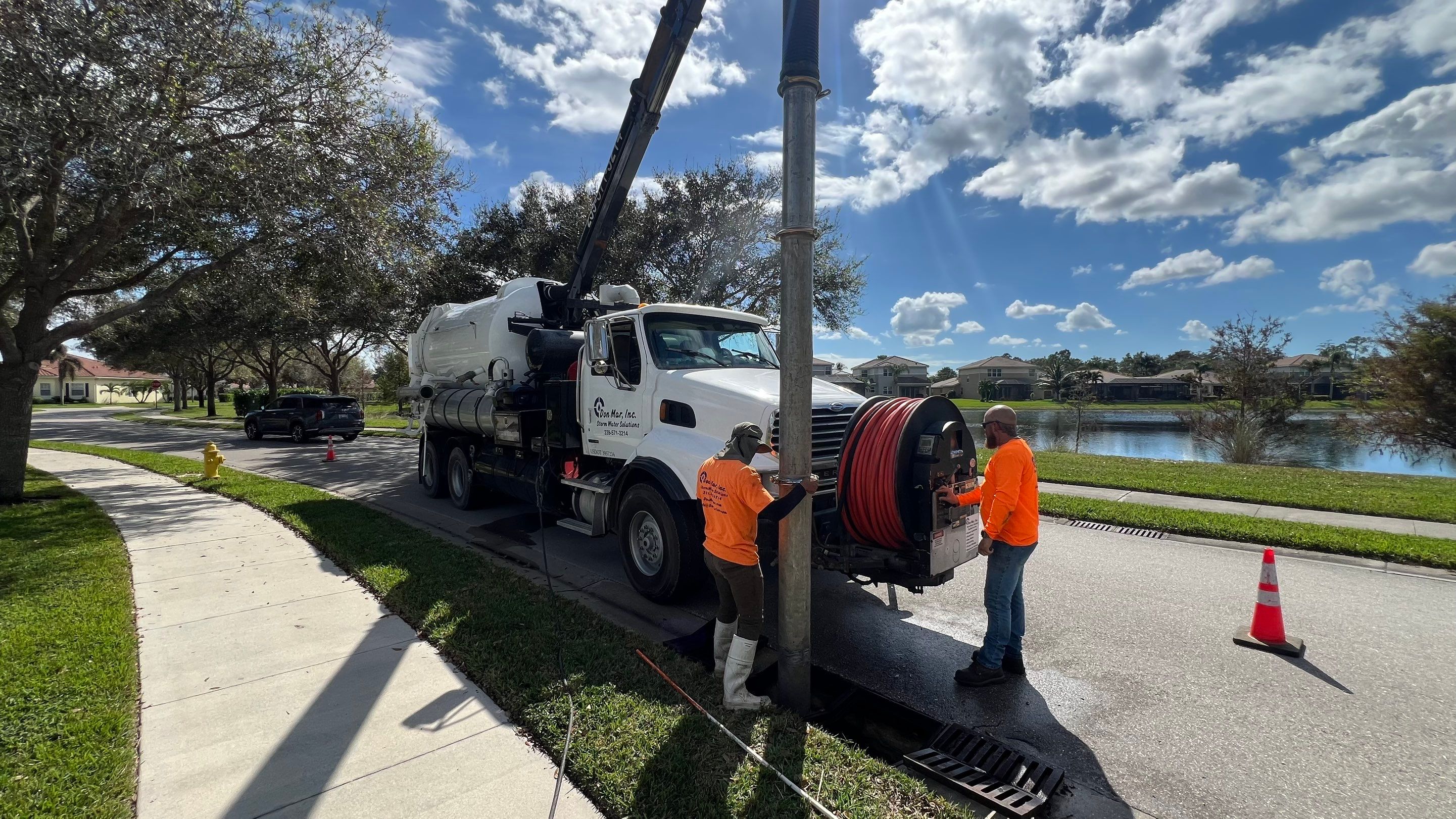 Community Stormwater System Catch Basin Cleaning by Don Mar, Inc. Storm Water Solutions