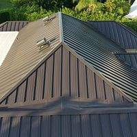 24ga 1.5" Mechanical Seam Dark Bronze  by Total Roofing System The Metal Roof Experts