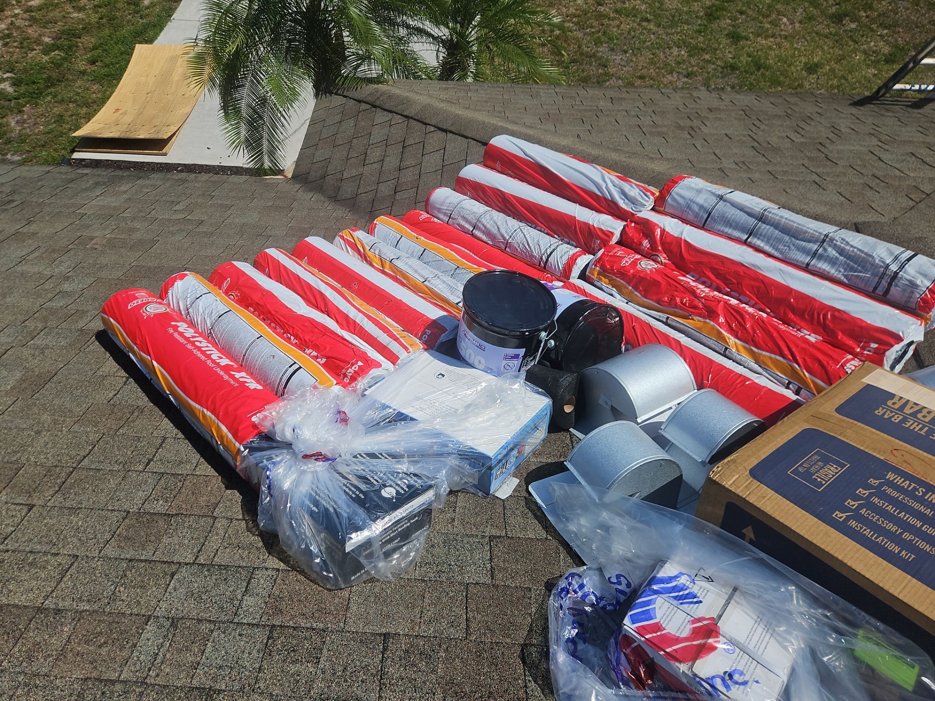 Residential Roofing Installation using 1" Nail strip metal roof by BLUES BROTHERS ROOFING