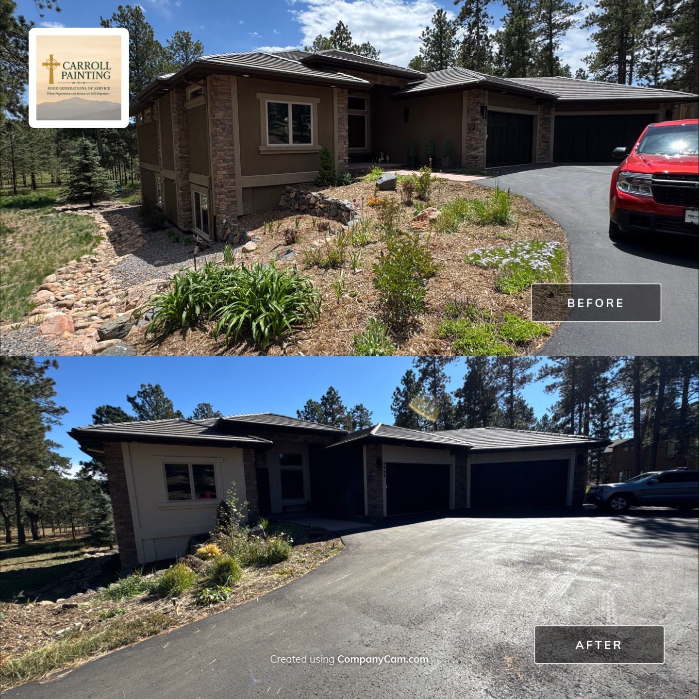Elastomeric Stucco Coating Project in High Forest Ranch by Carroll Painting LLC