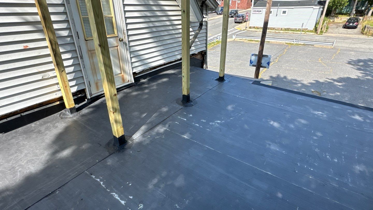 EPDM Flat Roof Installation with ISO Board on Existing Structure by Sensible Home Solutions