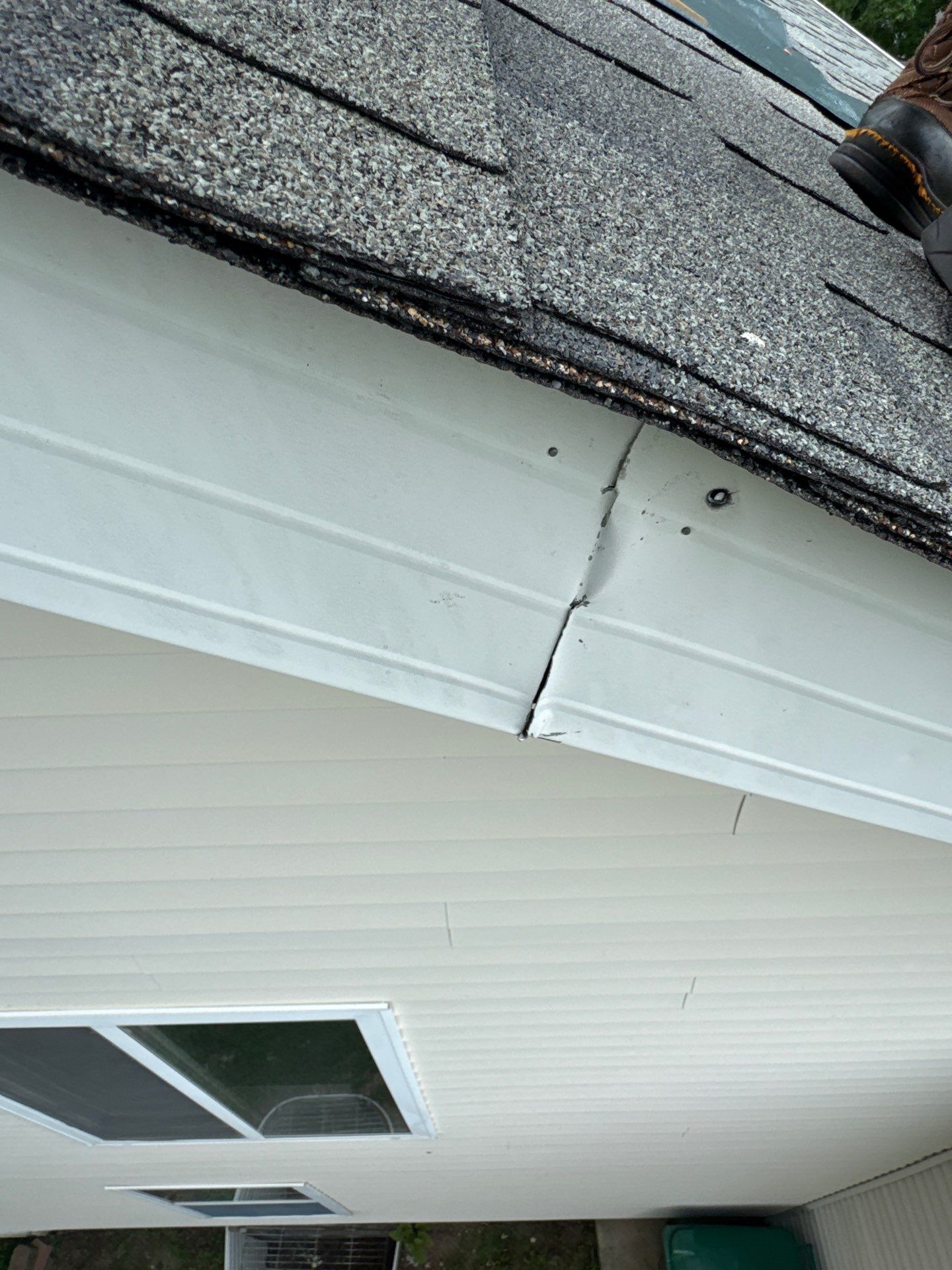 Roof and gutter replacement by hail and wind damage by Just Brilliant Restoration JBR