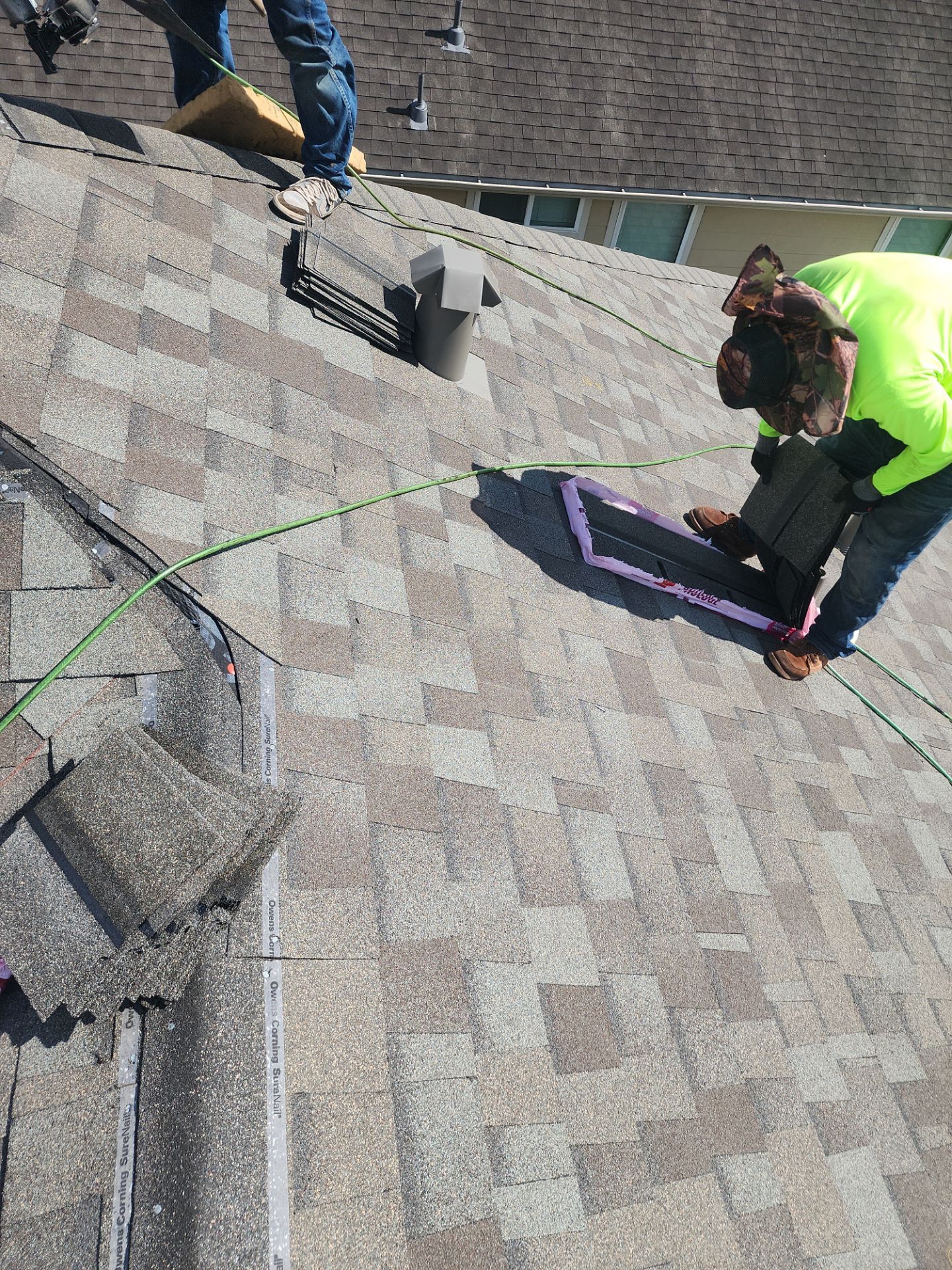 Residential Roofing Installation using Owen's Corning Duration (Lifetime) Shingles by Roof Repair Company