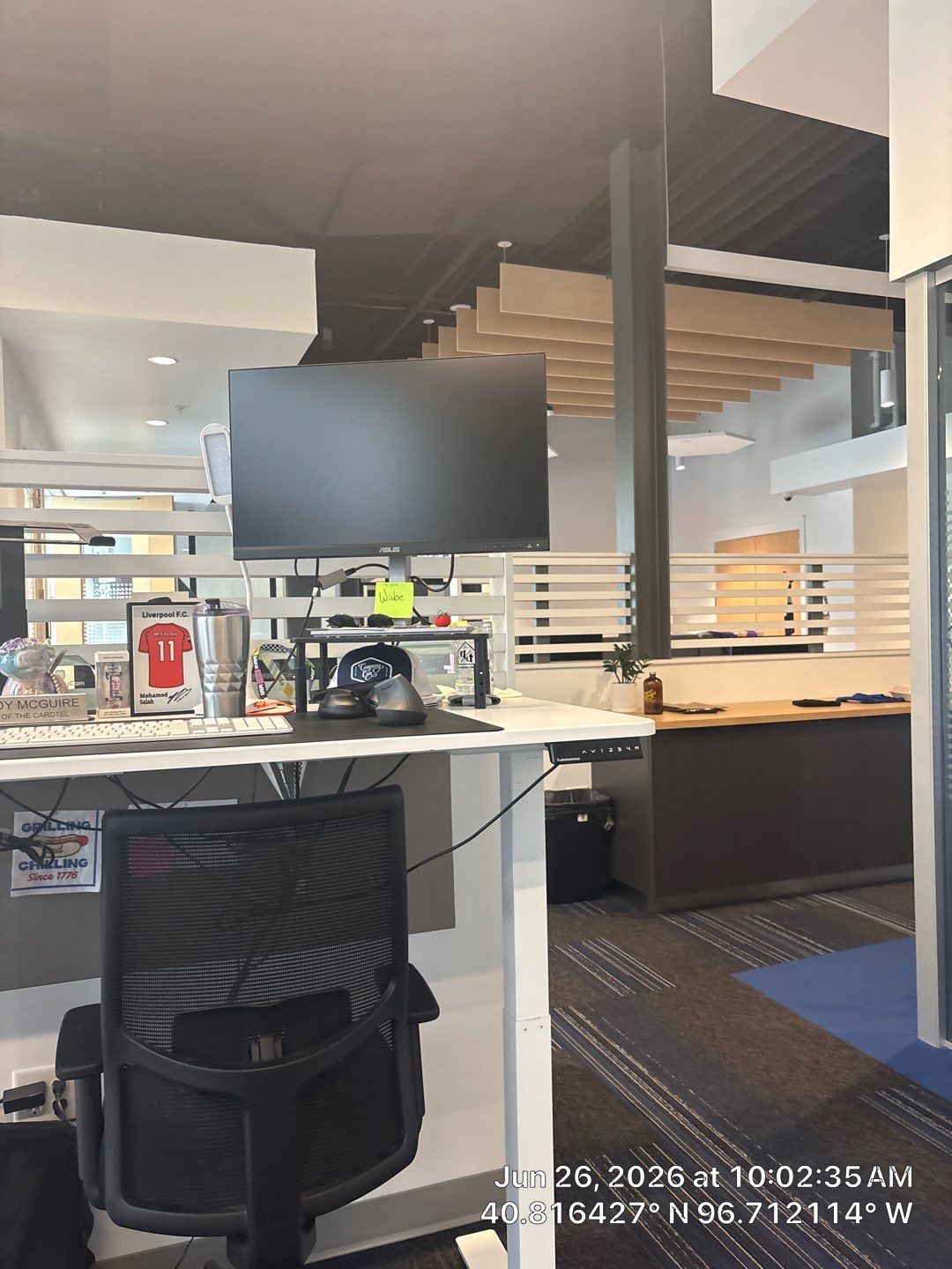 Modern Office Remodel Featuring Custom Acoustic Baffles in Lincoln by CompanyCam Sales Demo