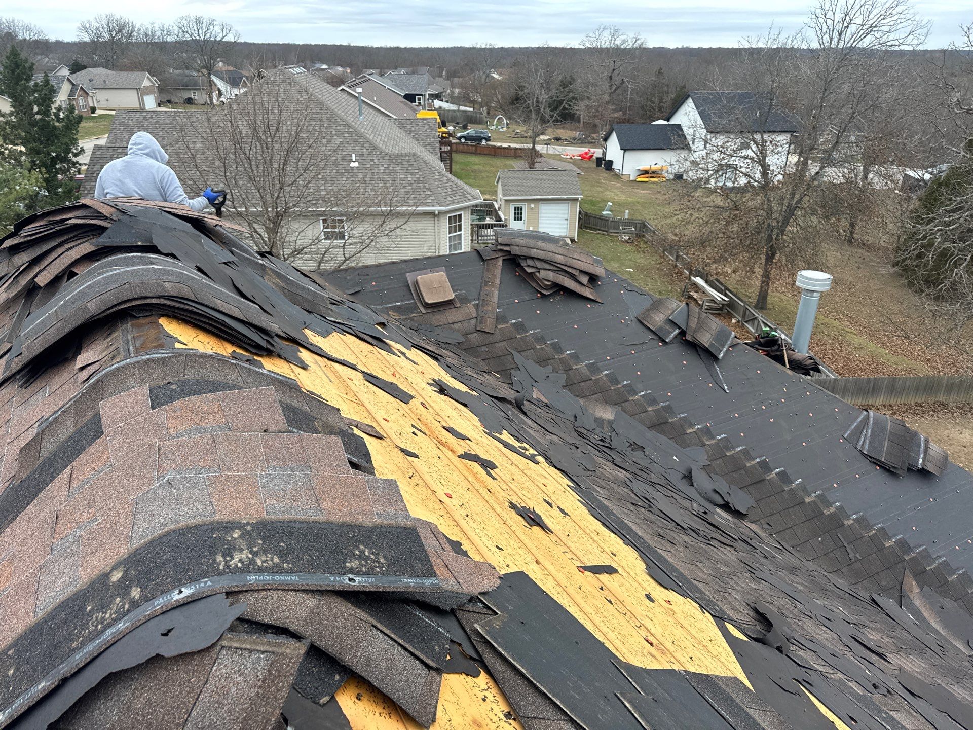 Residential Roofing Replacement - Atlas Pinnacle Pristine Architectural Shingle - Color Hearthstone  by Titan Commercial & Residential Roofing 