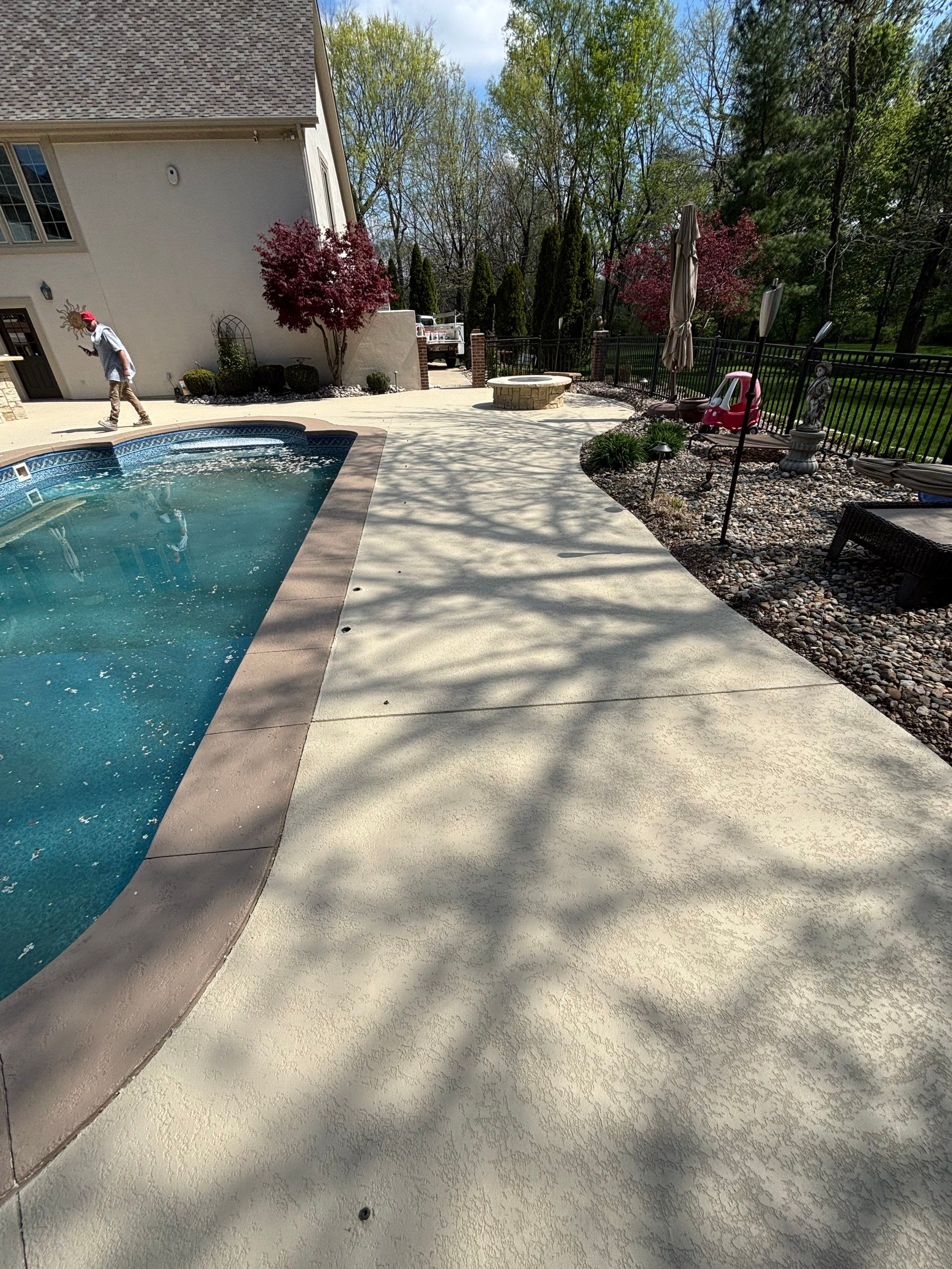 Pool Deck & Patio Resurface - Overland Park, KS by Big Red Decorative Concrete, LLC