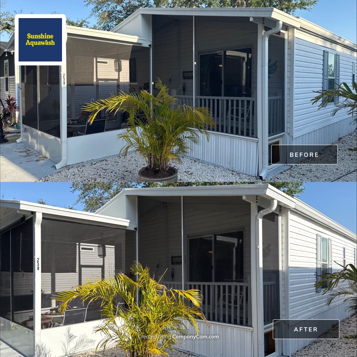 Mobile Home House Wash | Fisherman’s Cove RV Park | Terra Ceia, FL by Sunshine AquaWash