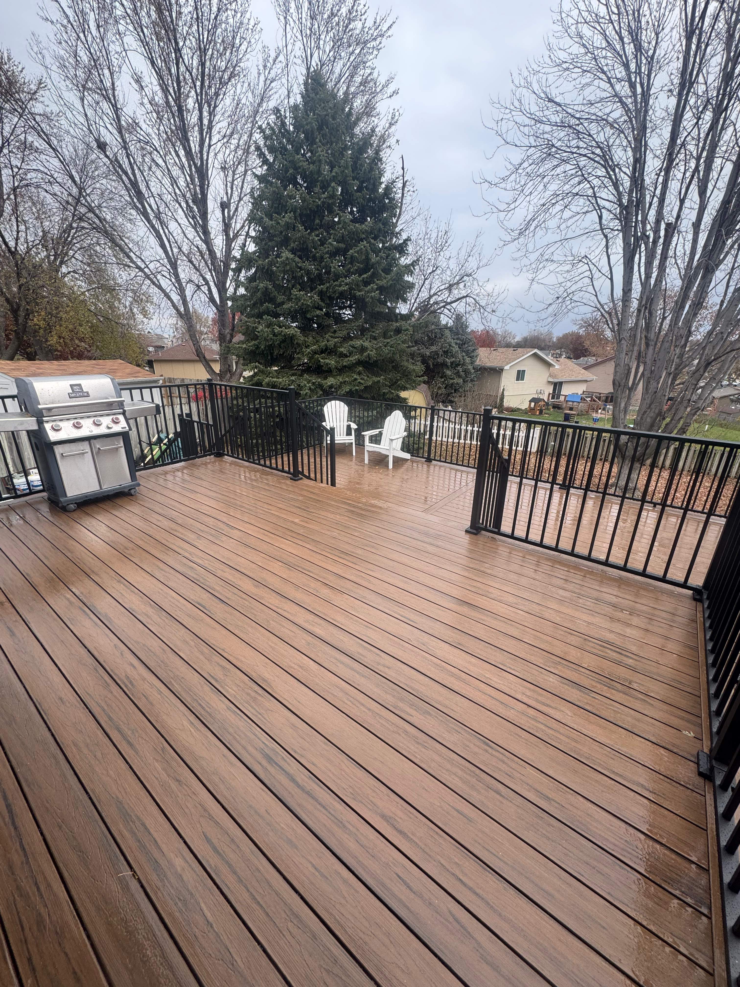 Two tiered composite deck by EAGLE EYE ENTERPRISES