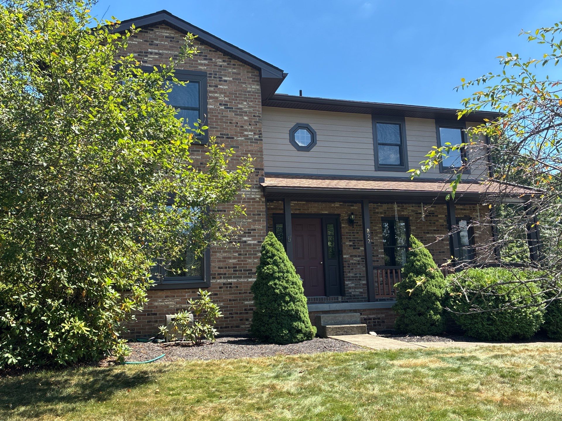 Full House James Hardie Lap Siding and Trim Renovation With Modern Dark Trim In Wexford / Mars PA by Ideal Siding Pittsburgh
