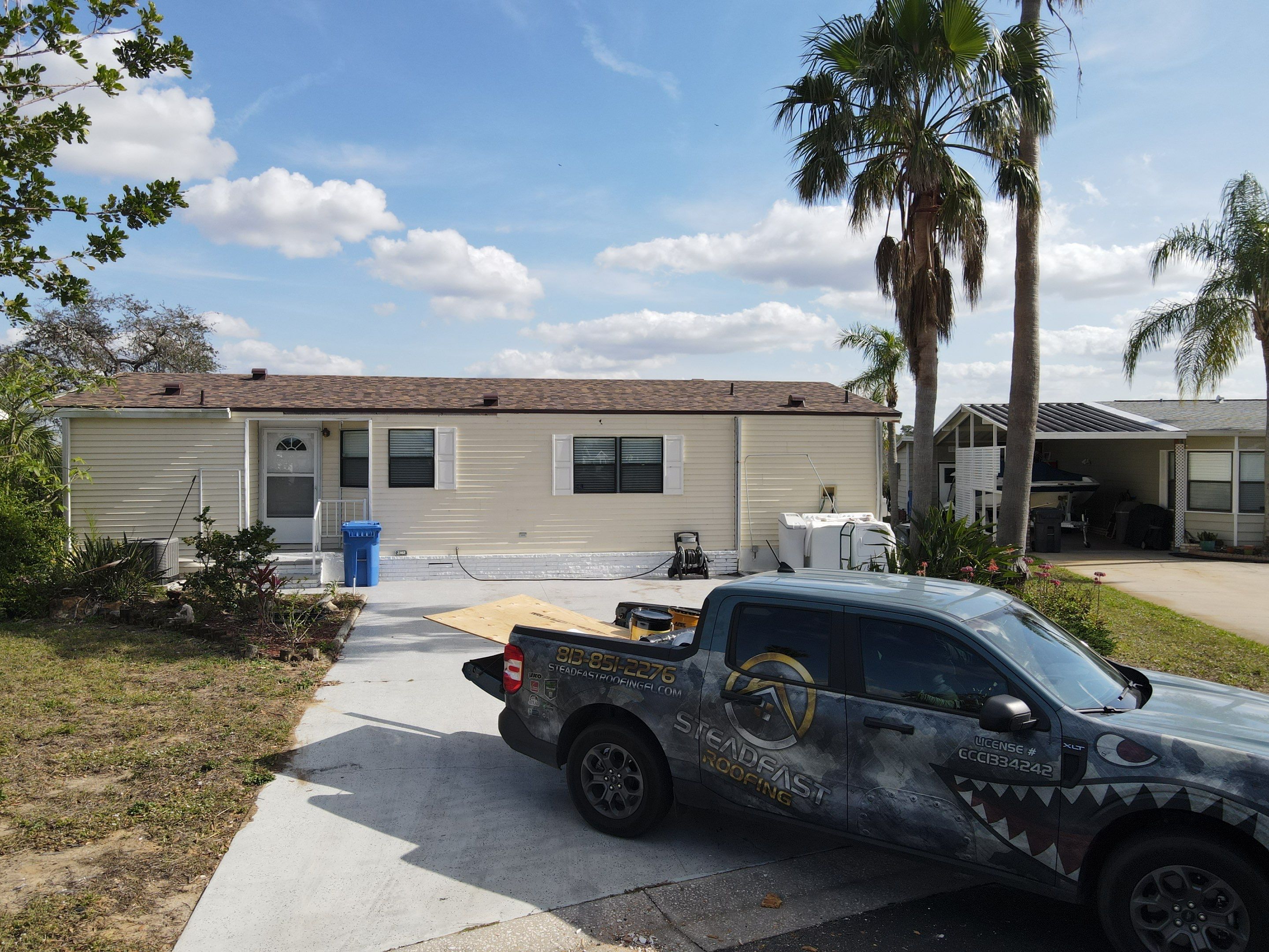Roof Replacement in Ruskin, FL. by Steadfast Roofing
