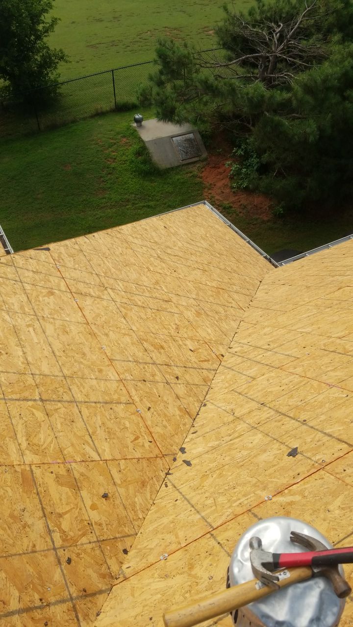 Reroof using GAF HDZ Weathered Wood by Castillo Roofing