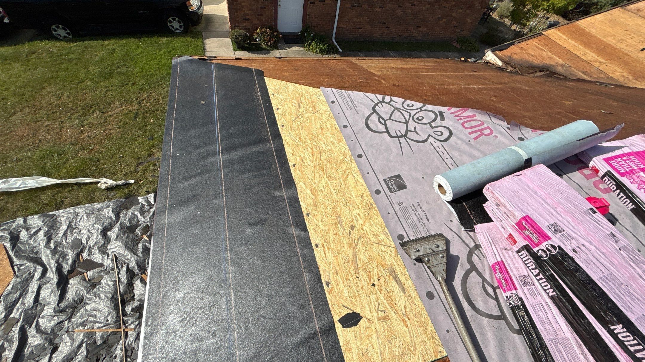 Roof Replacement using Owens Corning Brownwood by 180 Contractors