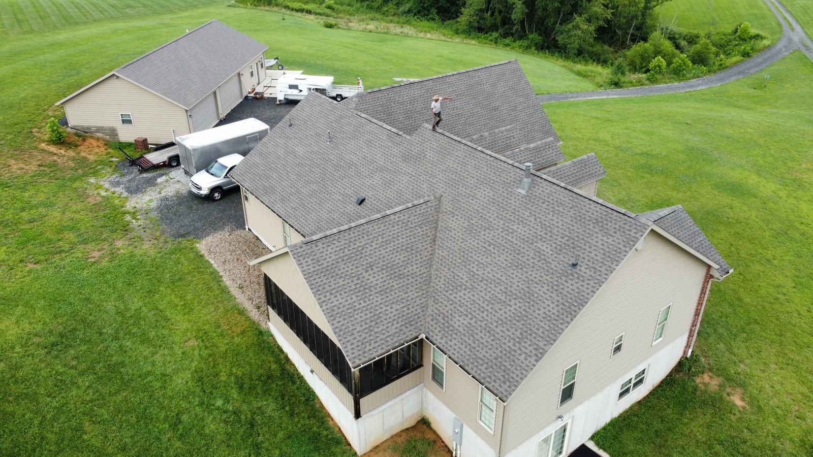 Residential Roofing Installation using GAF Timberline HDZ by Rainstoppers Roofing