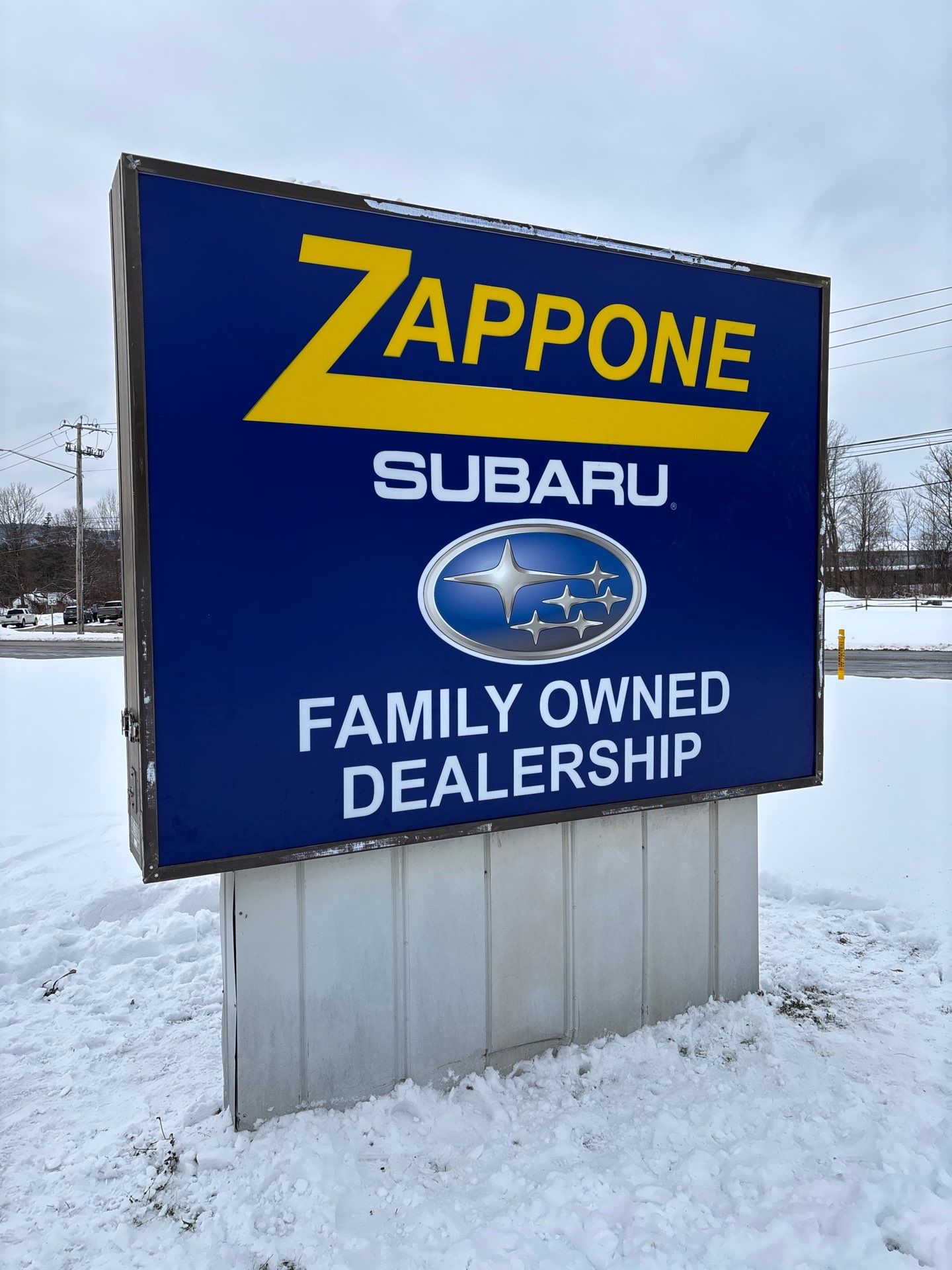 Zappone Subaru Pylon and Directional Sign Installation in Norwich by FASTSIGNS of Saratoga Springs