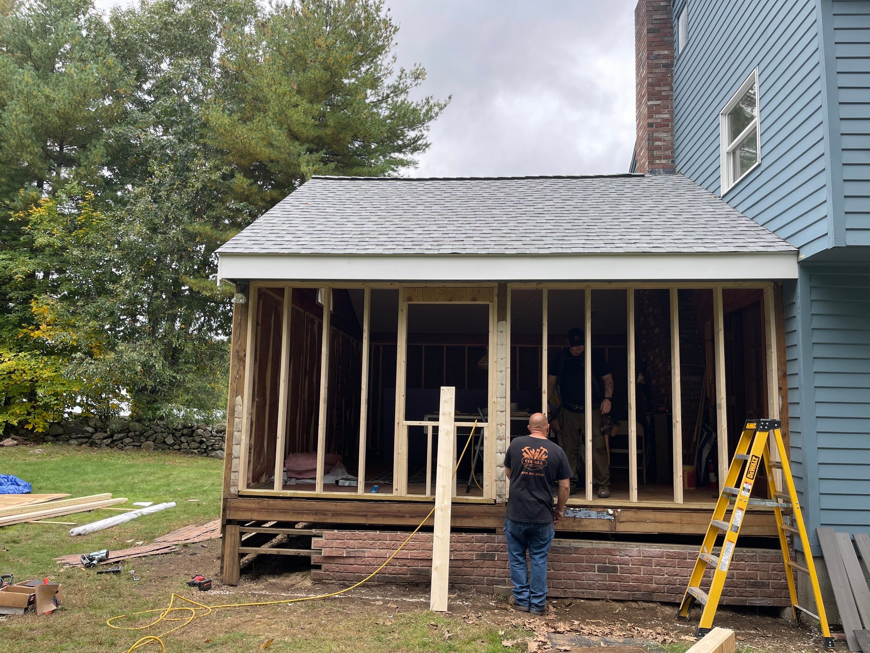 Closed in three-season room by Sensible Home Solutions