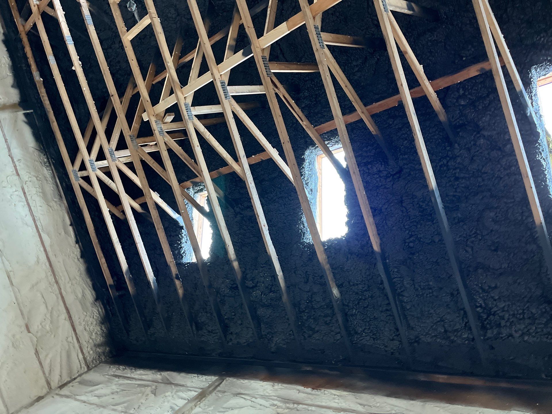 Open Cell Spray Foam to a Pole Barn by NYS Foam & Energy