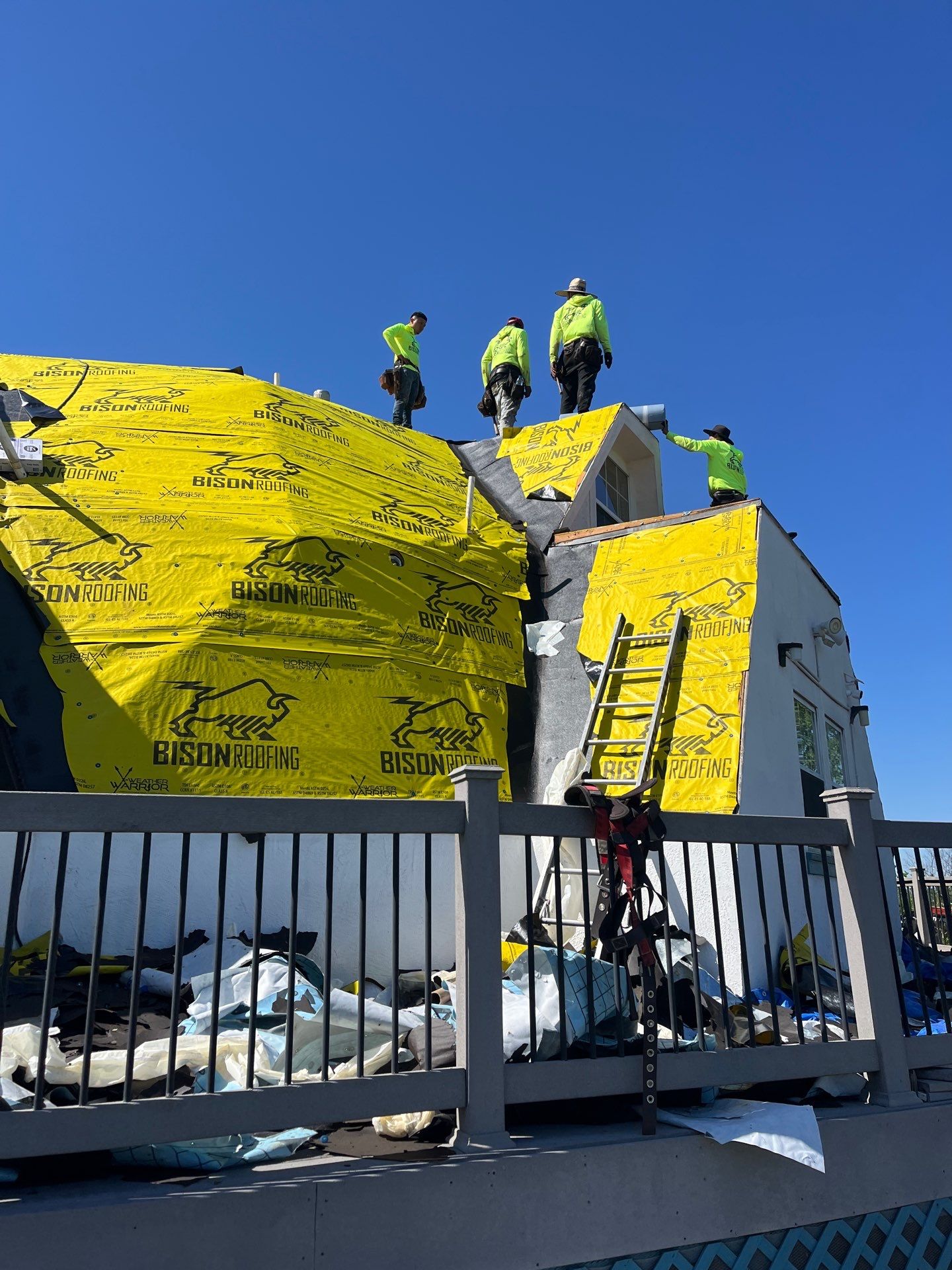 Project in Converse by Bison Roofing  