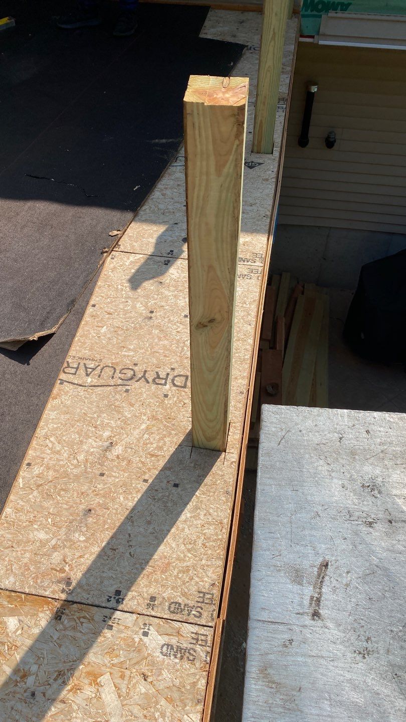 Siding Repair using Certainteed Mainsteet D4 and EPDM roof under deck by A Plus Exterior