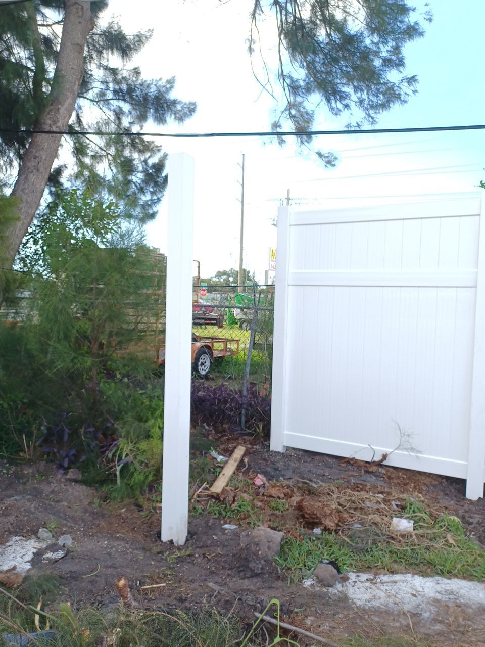 Bradenton, FL 6+2 White Vinyl Privacy Fence  by Asap fence and gates, LLC