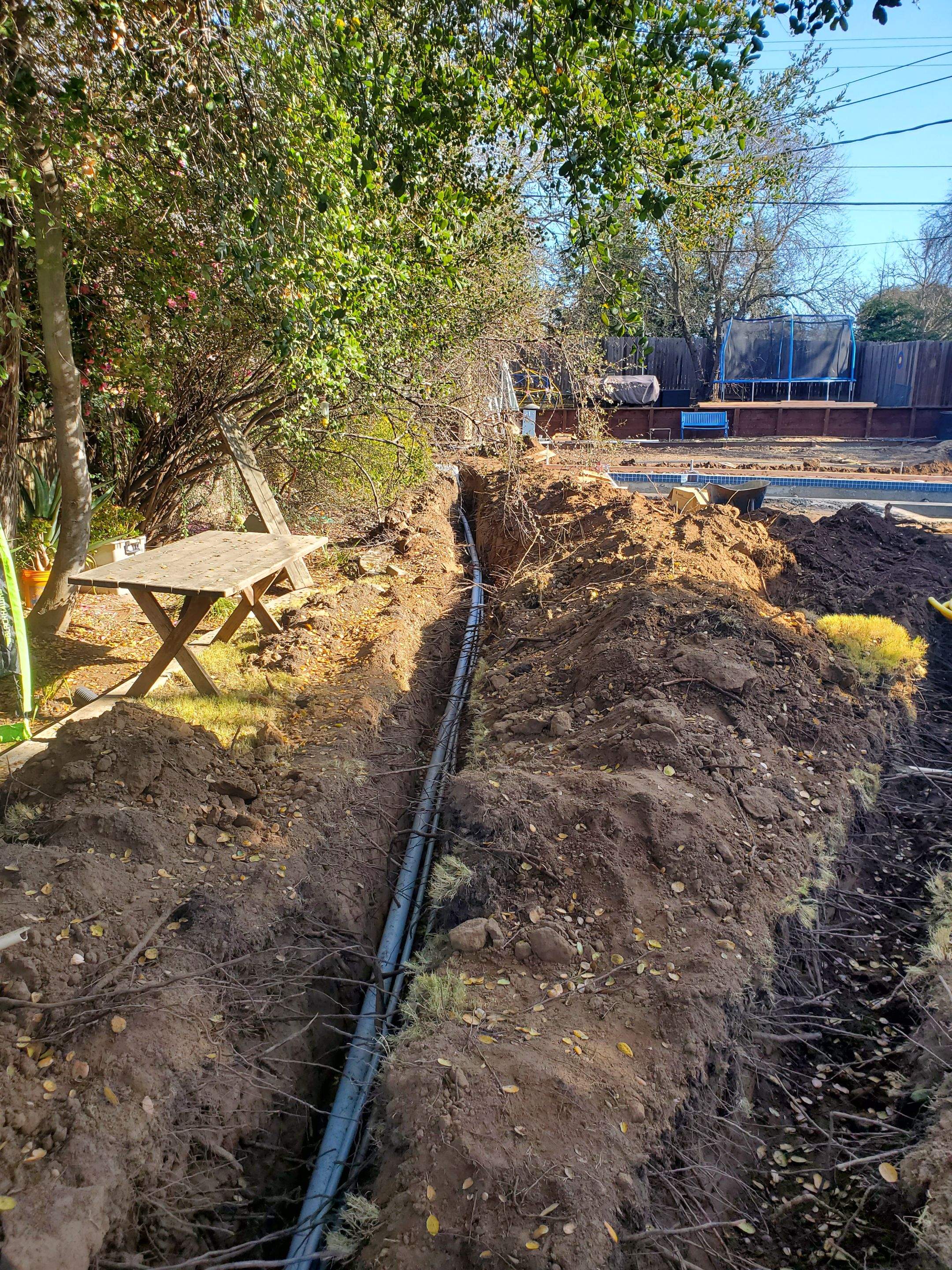 overhead to underground service by Peach Electric Inc