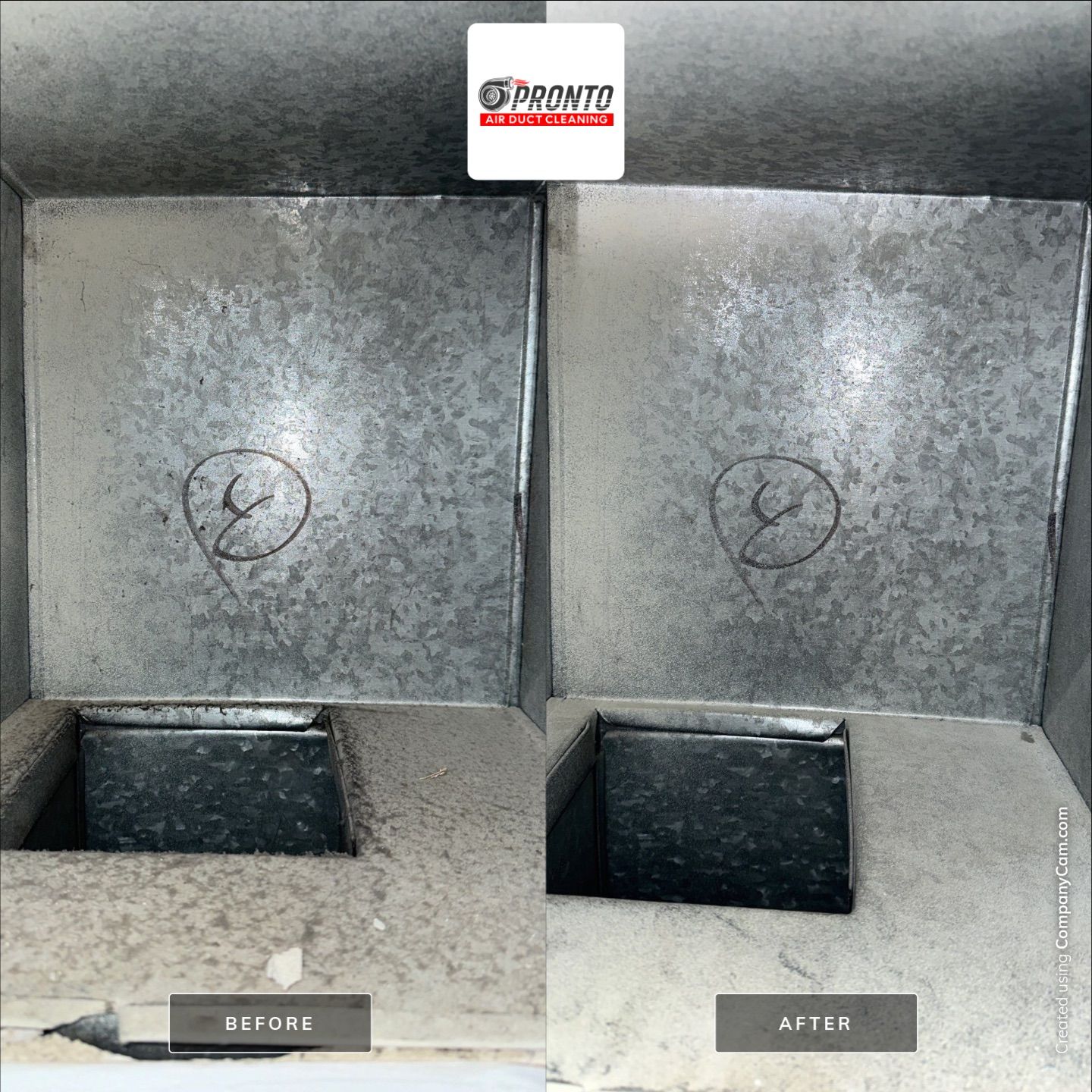 Air duct cleaning & Antimicrobial Treatment by Pronto Air Duct Cleaning